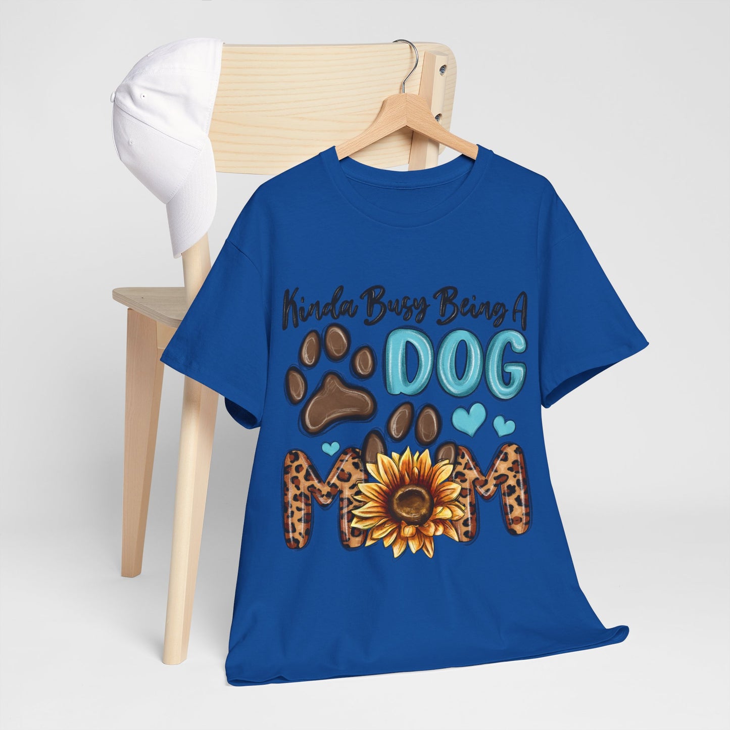 Busy Being A Dog Mom Unisex Heavy Cotton Tee