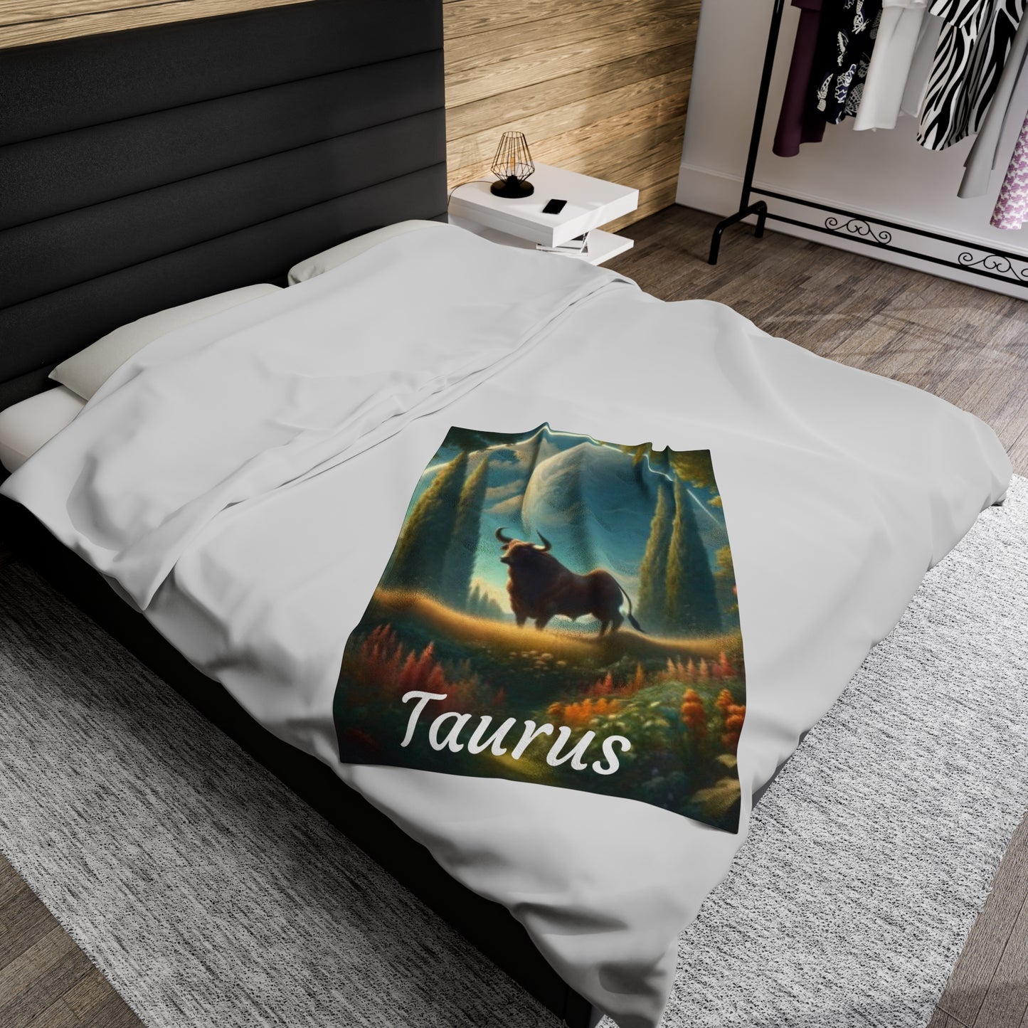 Taurus Zodiac Sign Velveteen Plush Blanket