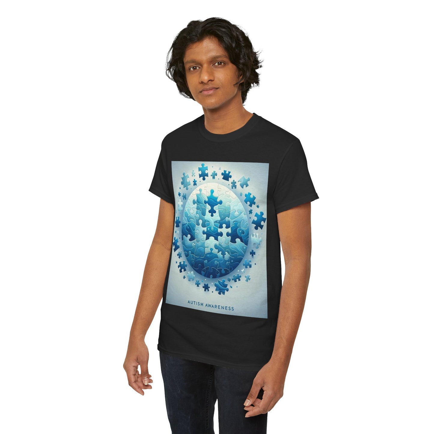 Autism Globe Unisex Heavy Cotton Tee