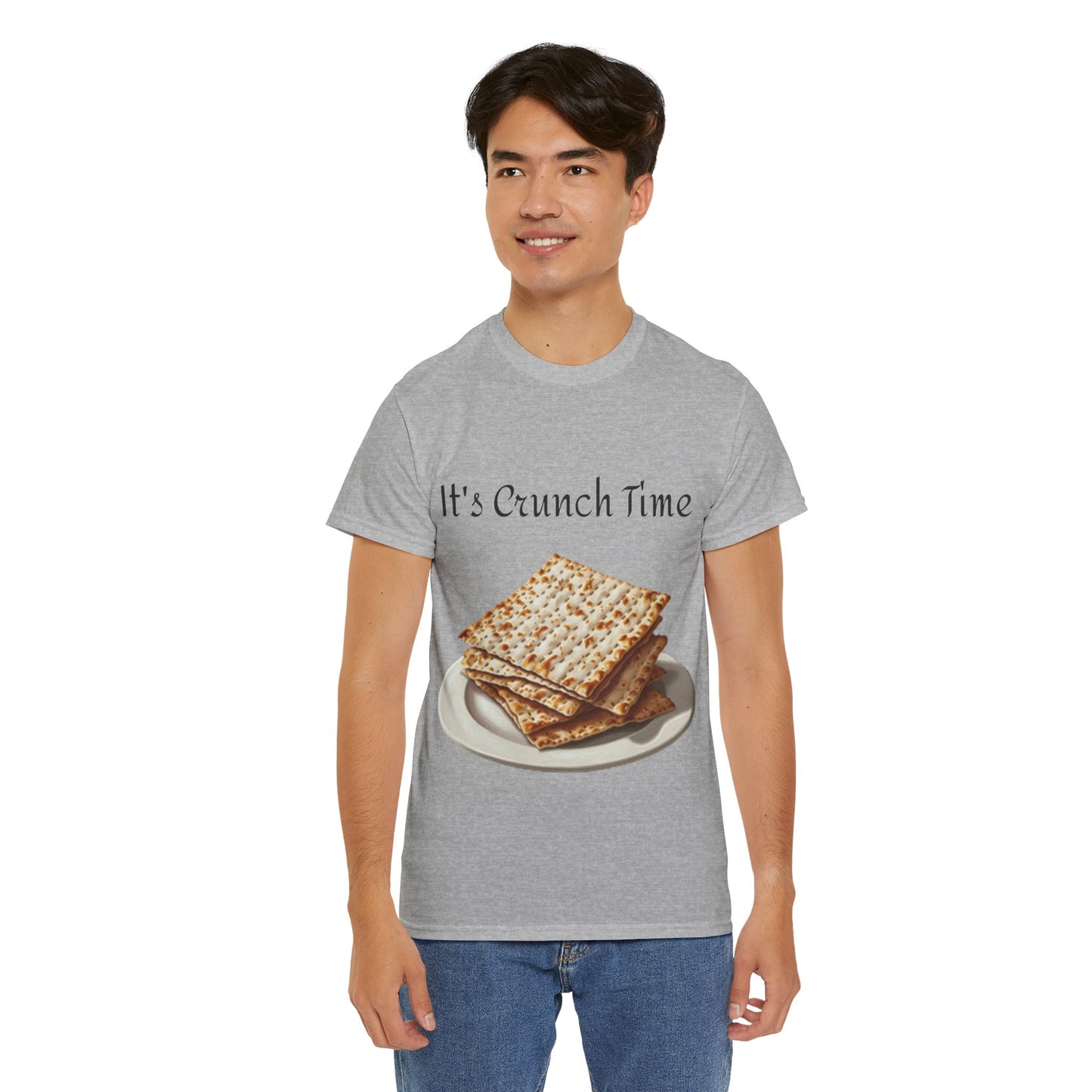 It's Crunch Time Matza Unisex Heavy Cotton Tee