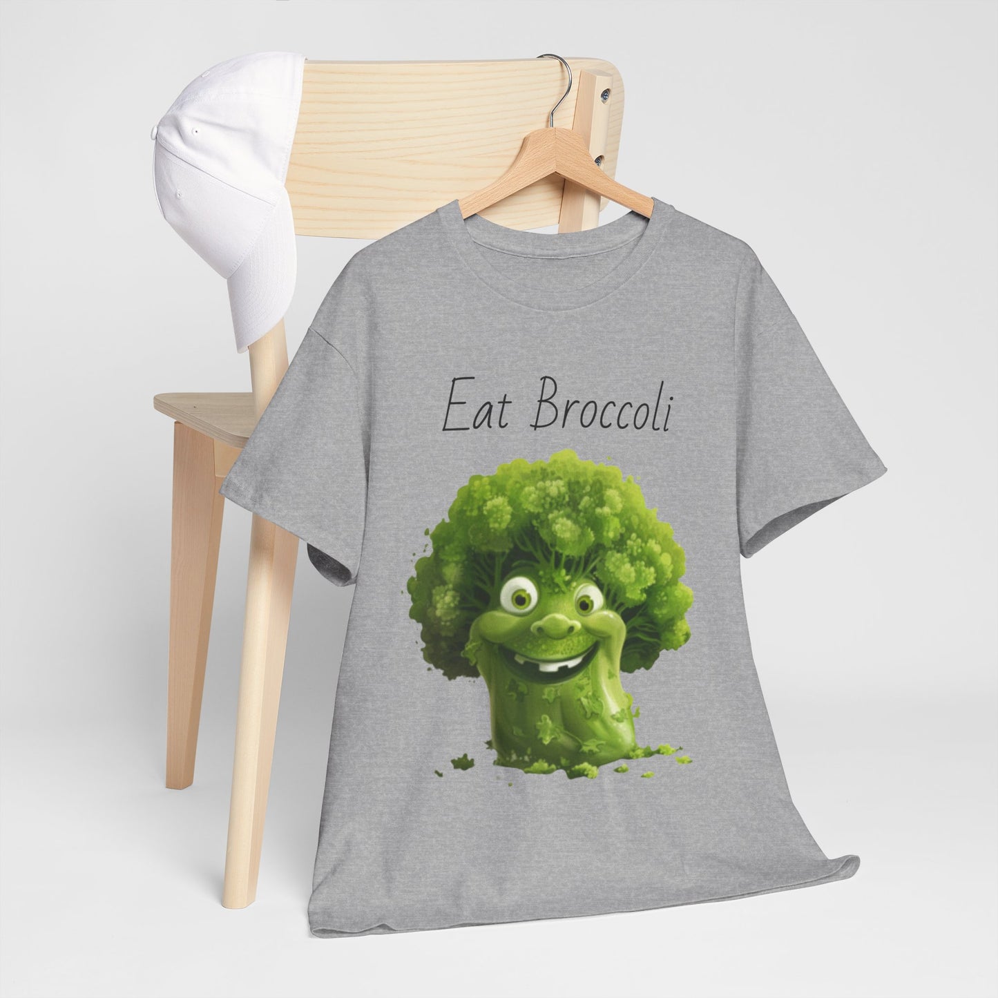 Eat Broccoli Unisex Heavy Cotton Tee