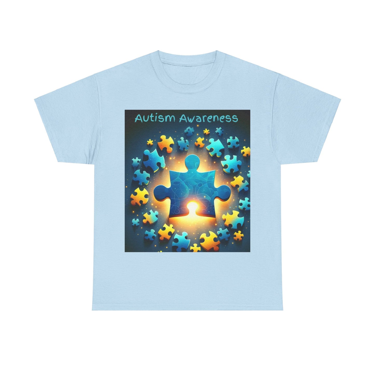 Autism Glow Unisex Heavy Cotton Tee