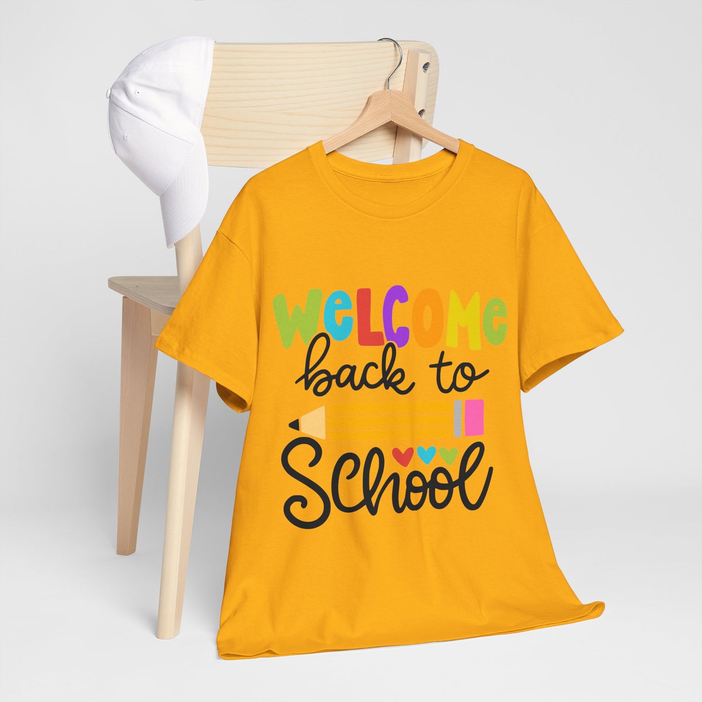 Welcome Back To School Unisex Heavy Cotton Tee