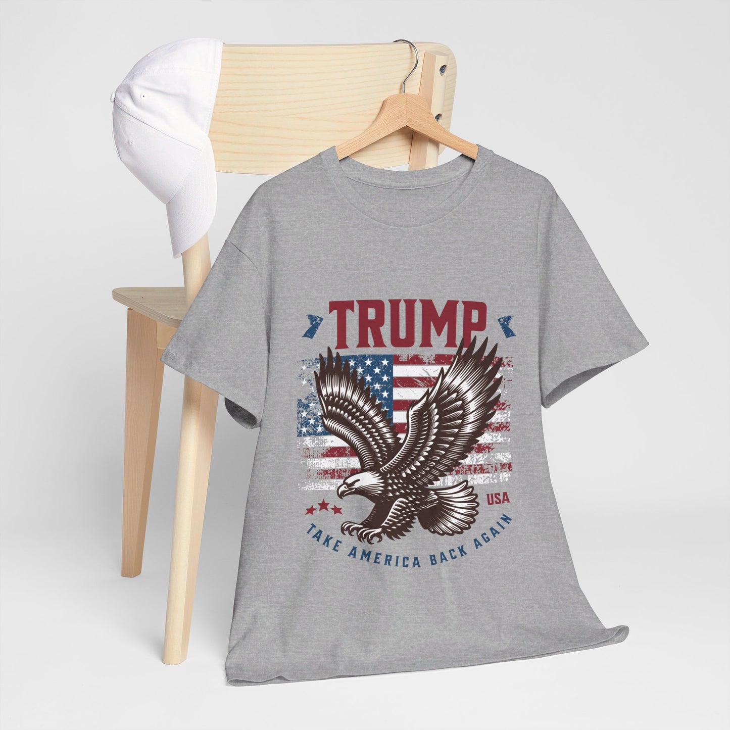 Trump MAGA Eagle Unisex Heavy Cotton Tee