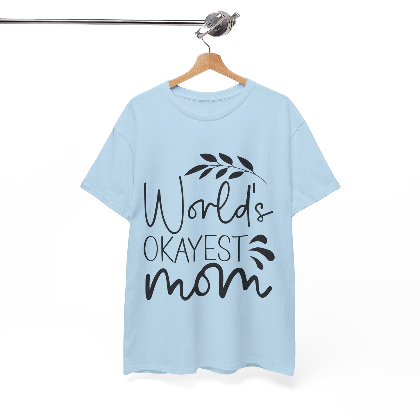 World's Okayest Mom Unisex Heavy Cotton Tee