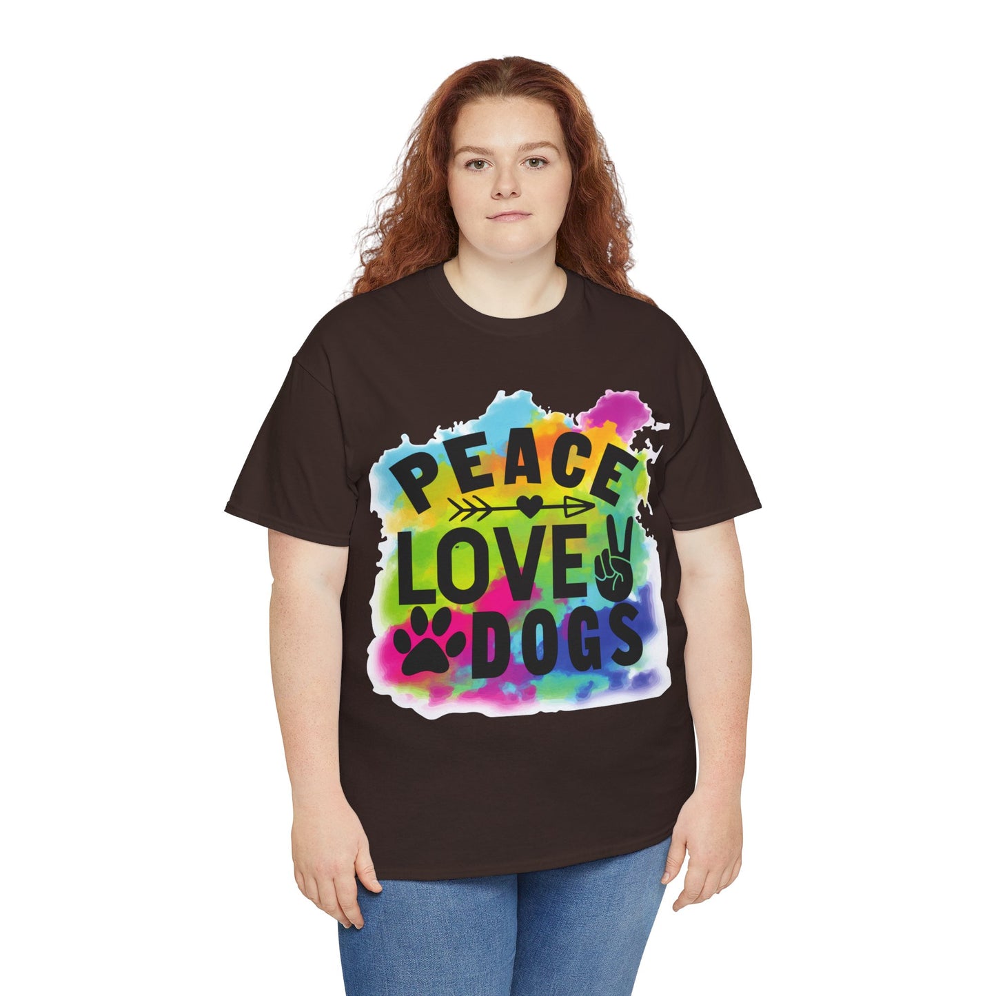 Peace Love Dogs Unisex Heavy Cotton Tee