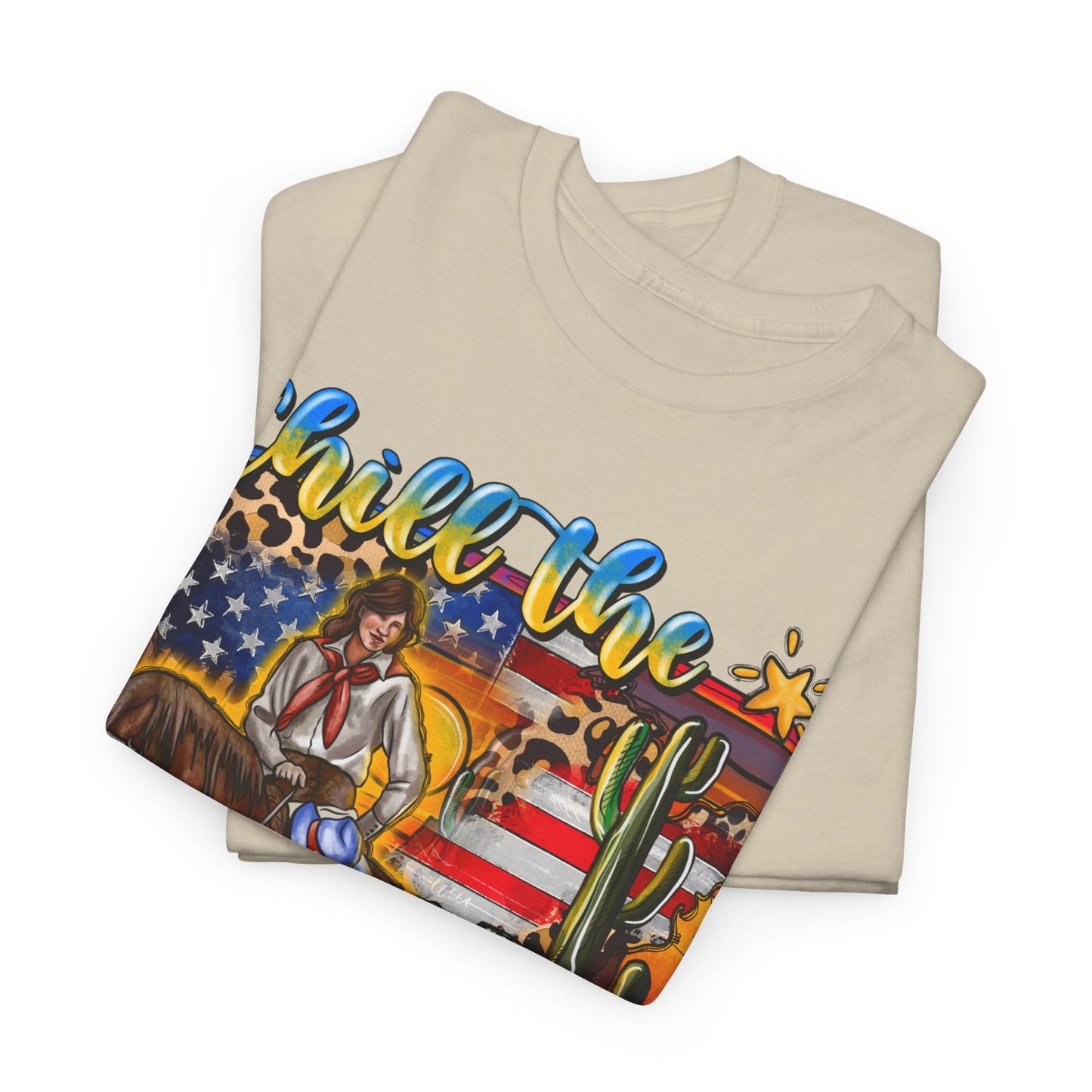 Cowgirl 4th of July Unisex Heavy Cotton Tee