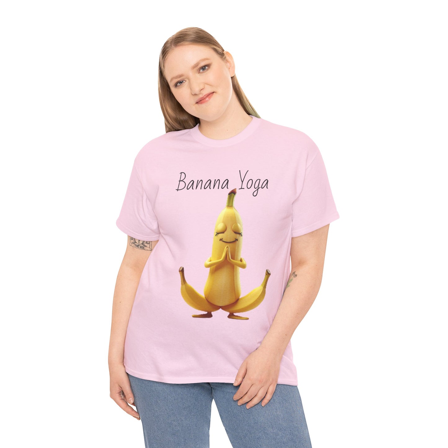 Banana Yoga Unisex Heavy Cotton Tee