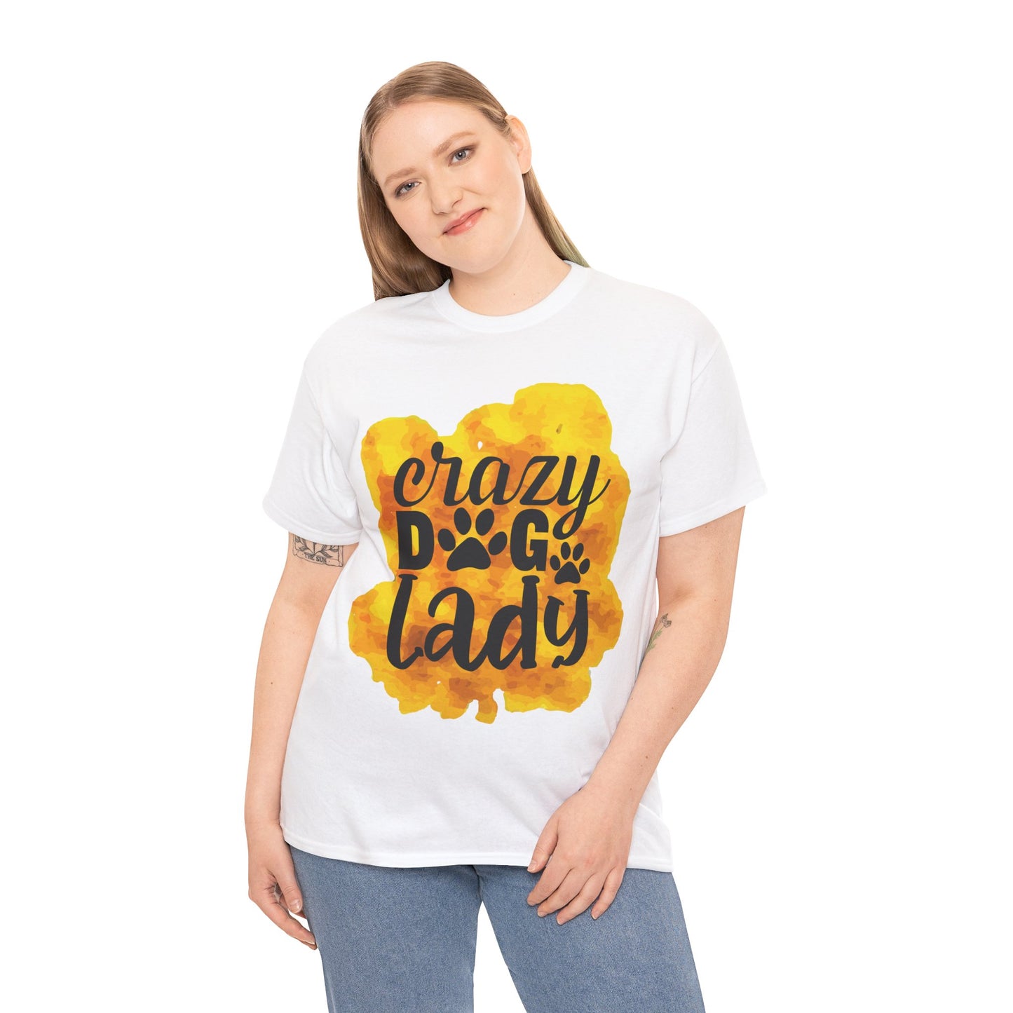 Crazy Dog Lady Unisex Heavy Cotton Tee