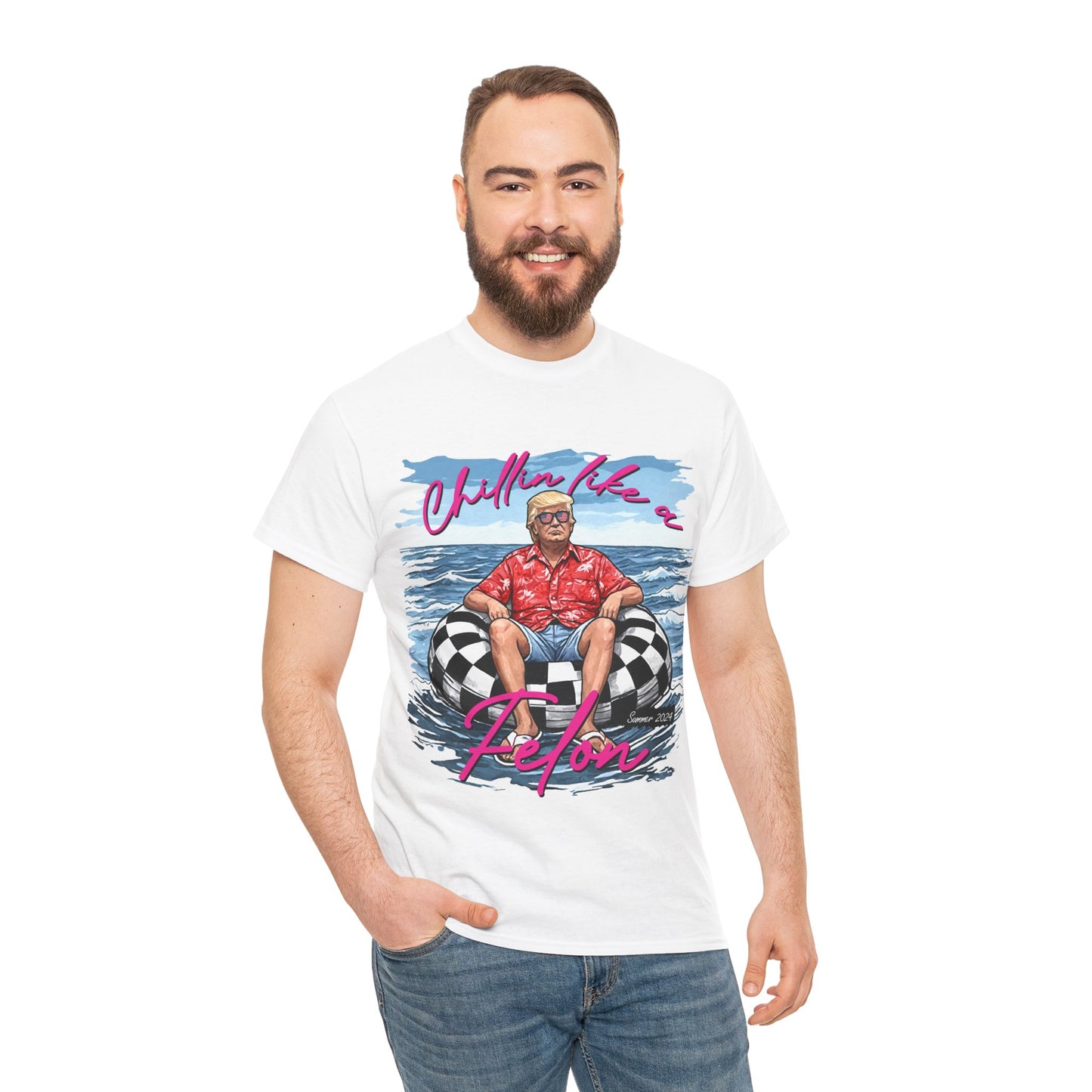 Trump Chillin' Unisex Heavy Cotton Tee