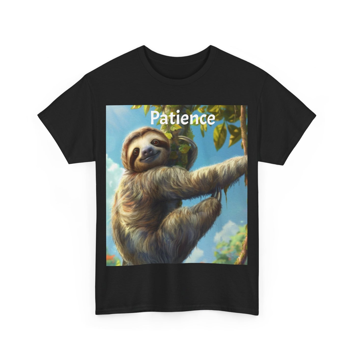 Sloth Patience Unisex Heavy Cotton Tee