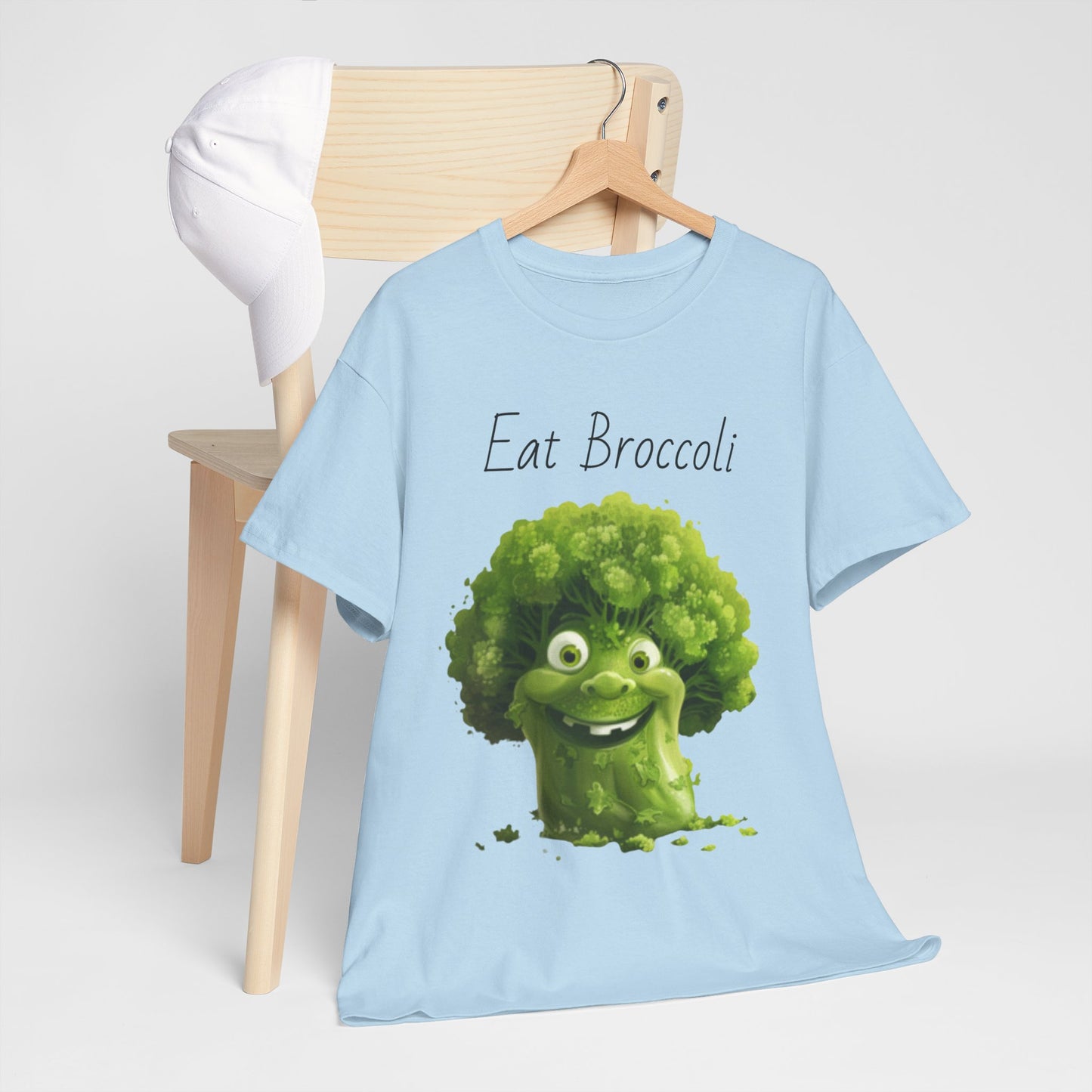 Eat Broccoli Unisex Heavy Cotton Tee