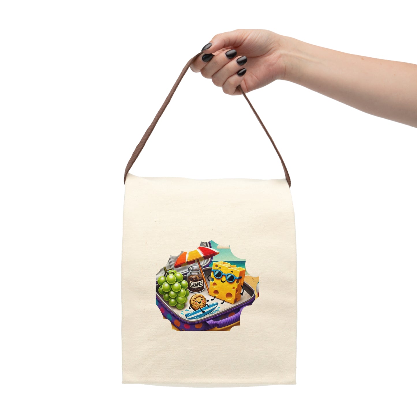 Beach Bag Lunch Canvas Lunch Bag With Strap