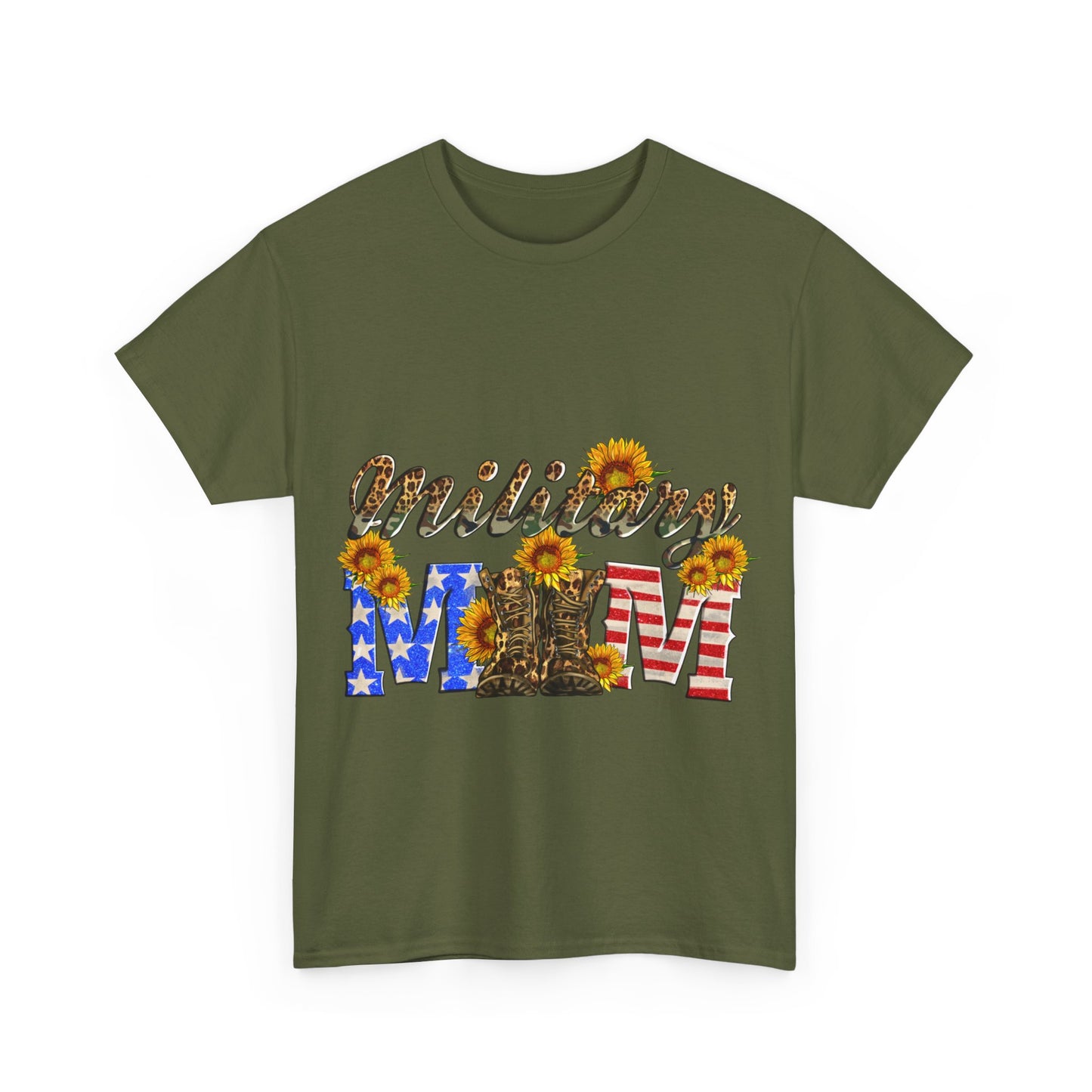 Military Mom Unisex Heavy Cotton Tee