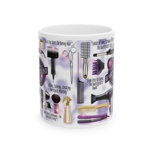 Hair Stylist Ceramic Mug, 11oz