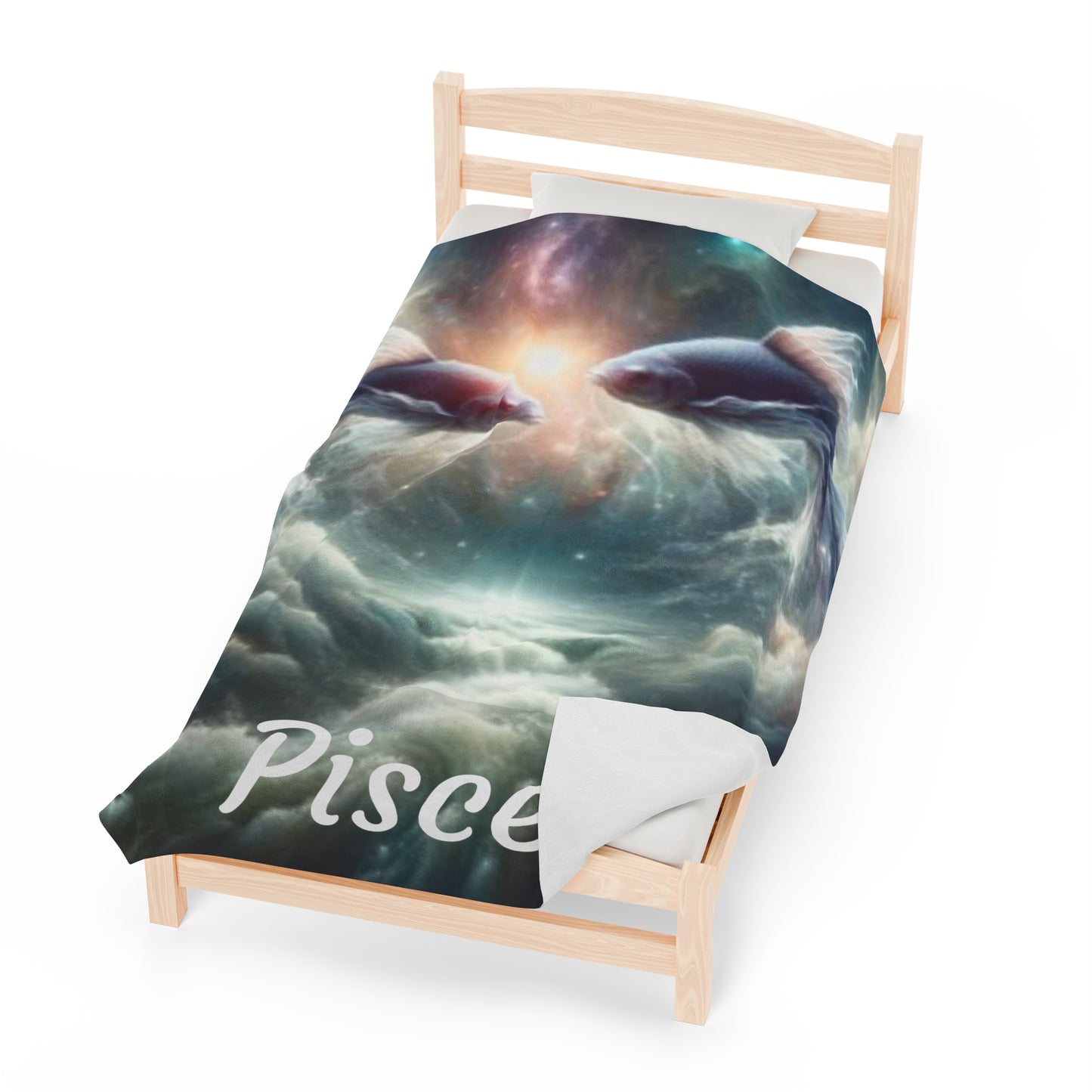 Pisces Zodiac Sign Velveteen Plush Blanket