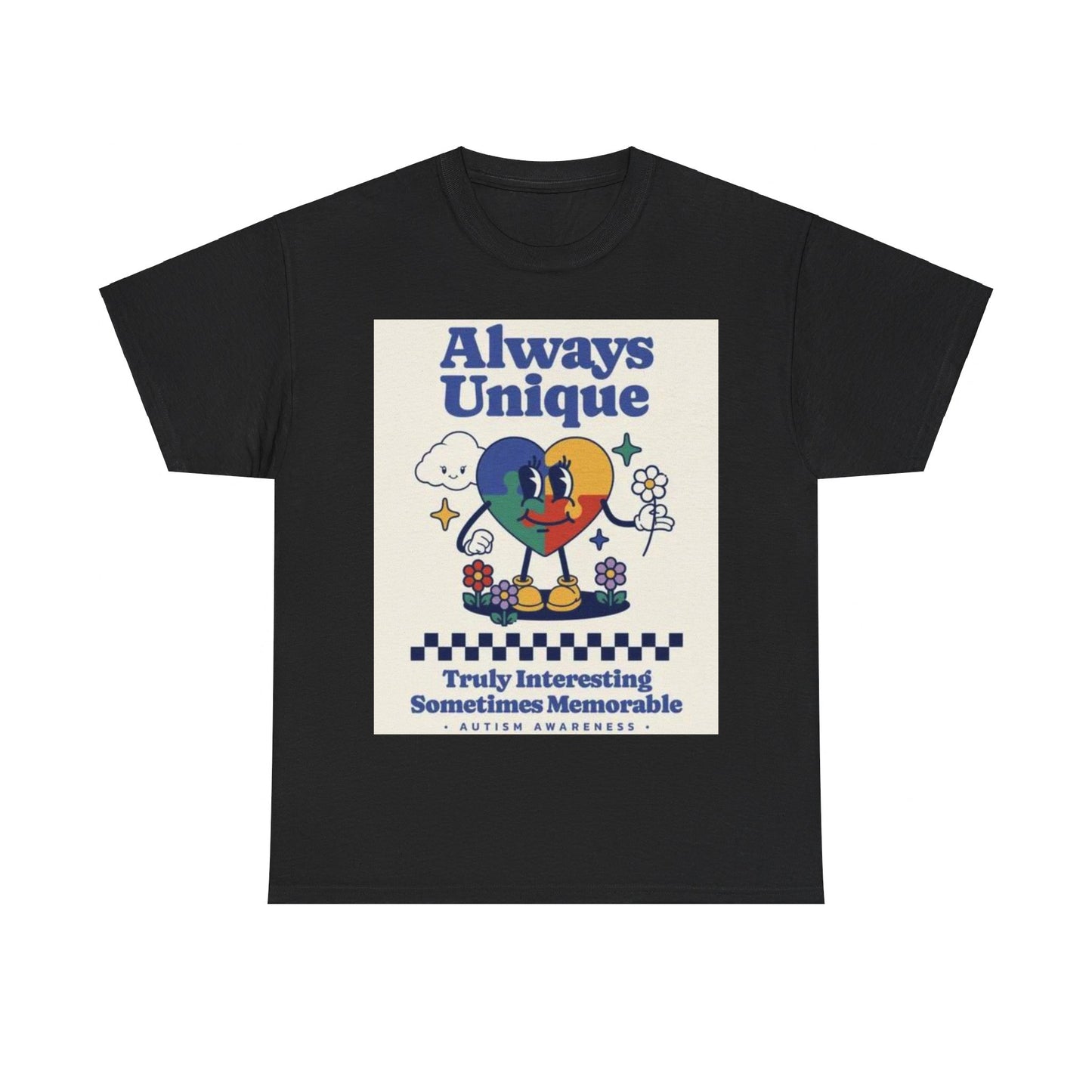 Always Unique Autism Awareness Unisex Heavy Cotton Tee