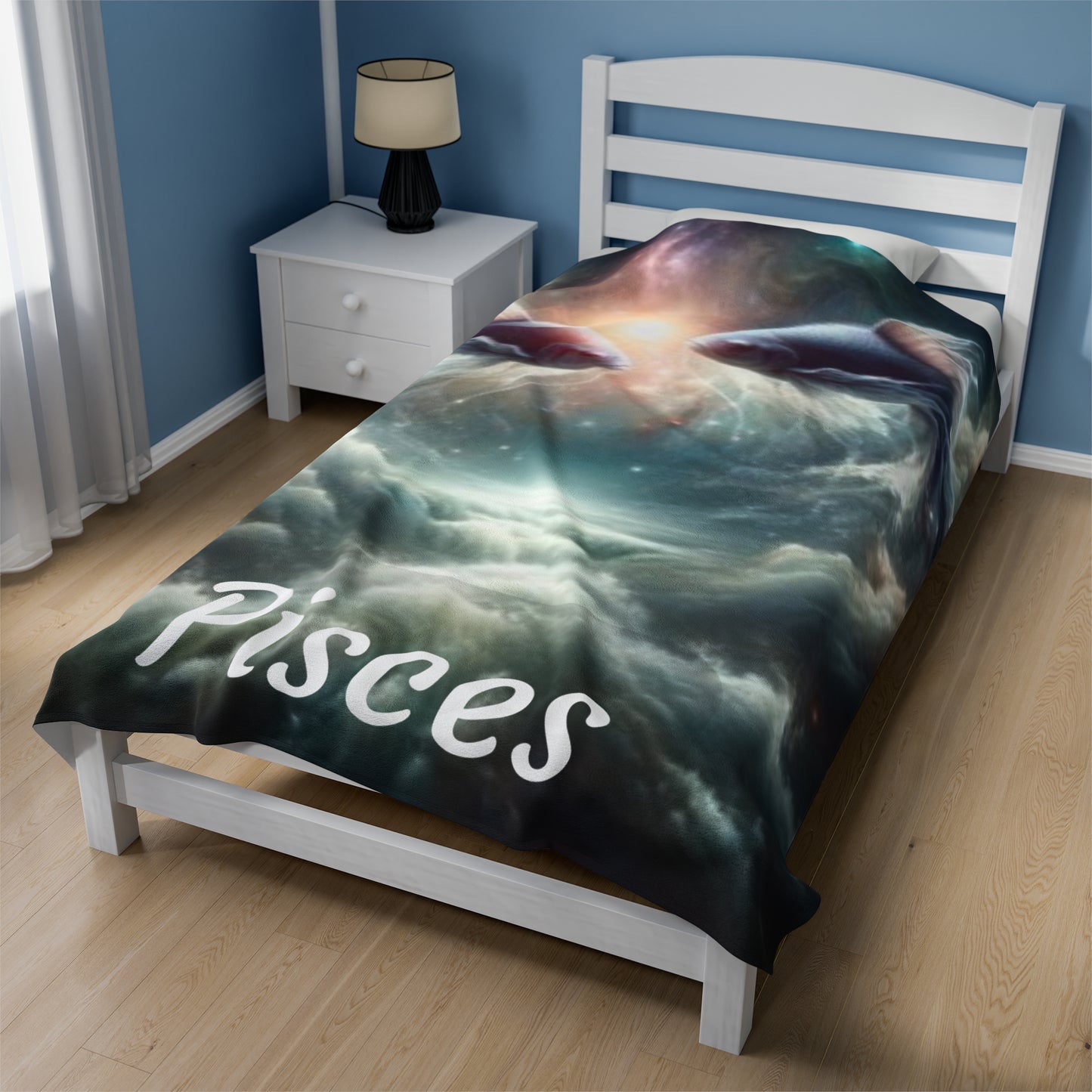 Pisces Zodiac Sign Velveteen Plush Blanket