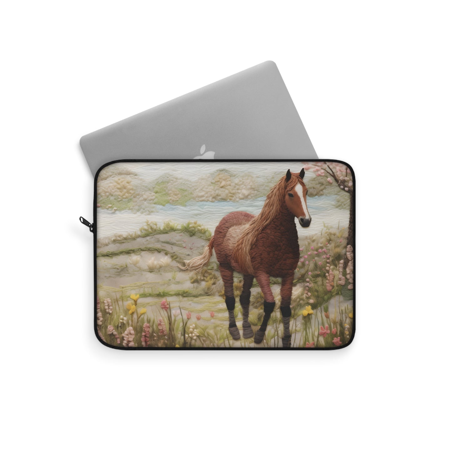 Horse In The Meadow Laptop Sleeve