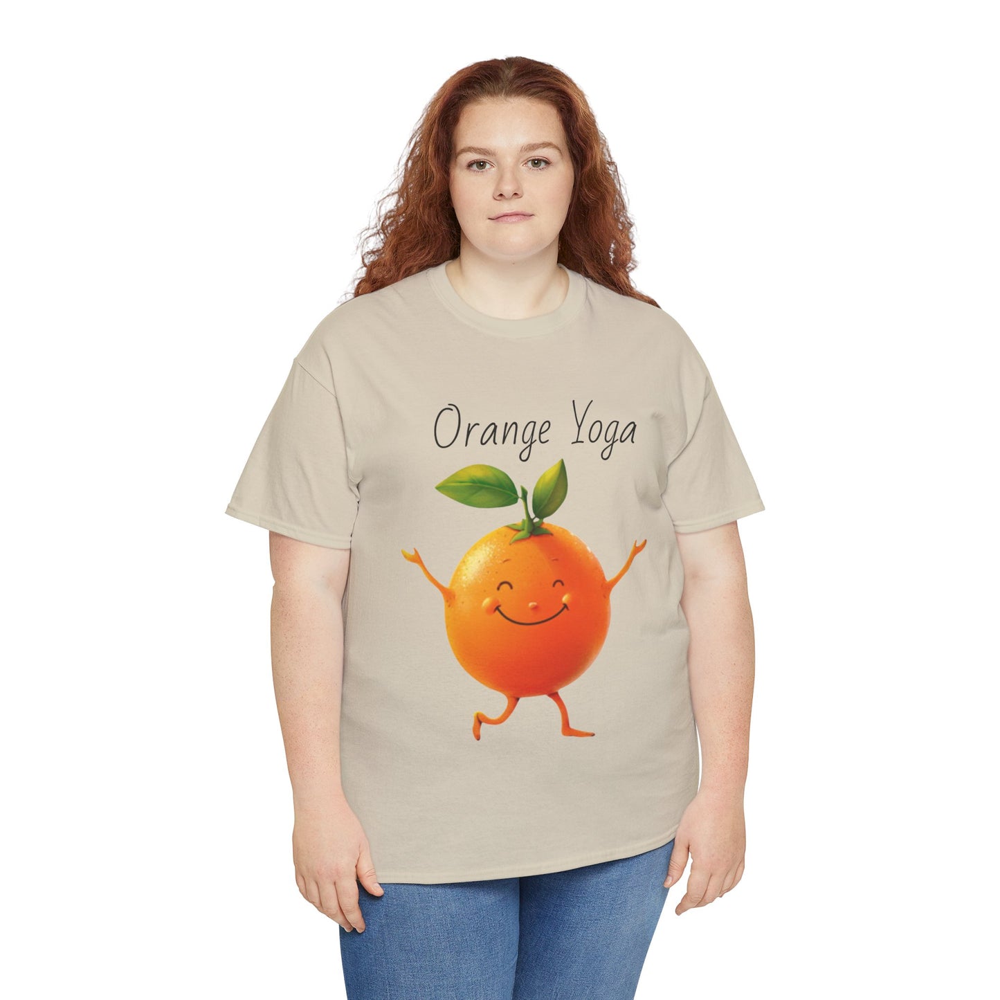 Orange Yoga Unisex Heavy Cotton Tee