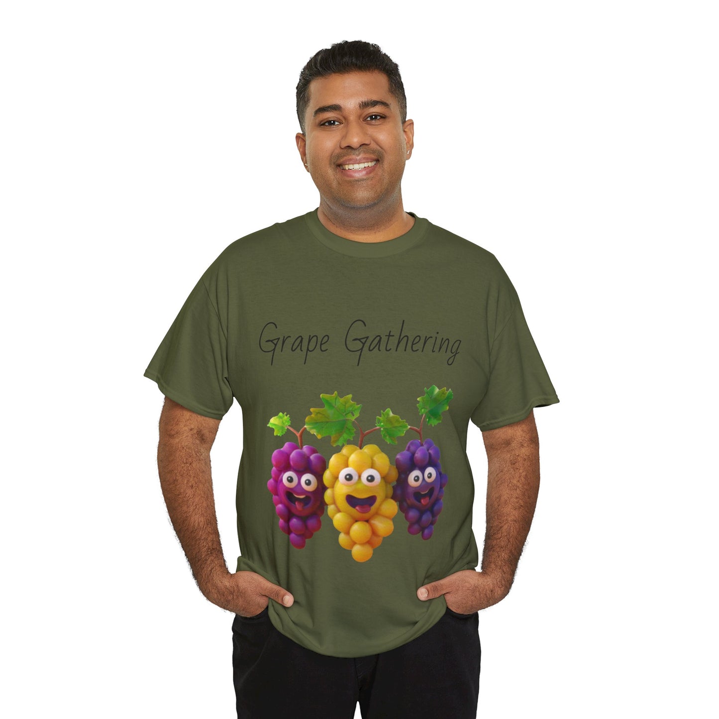 Grape Gathering Unisex Heavy Cotton Tee