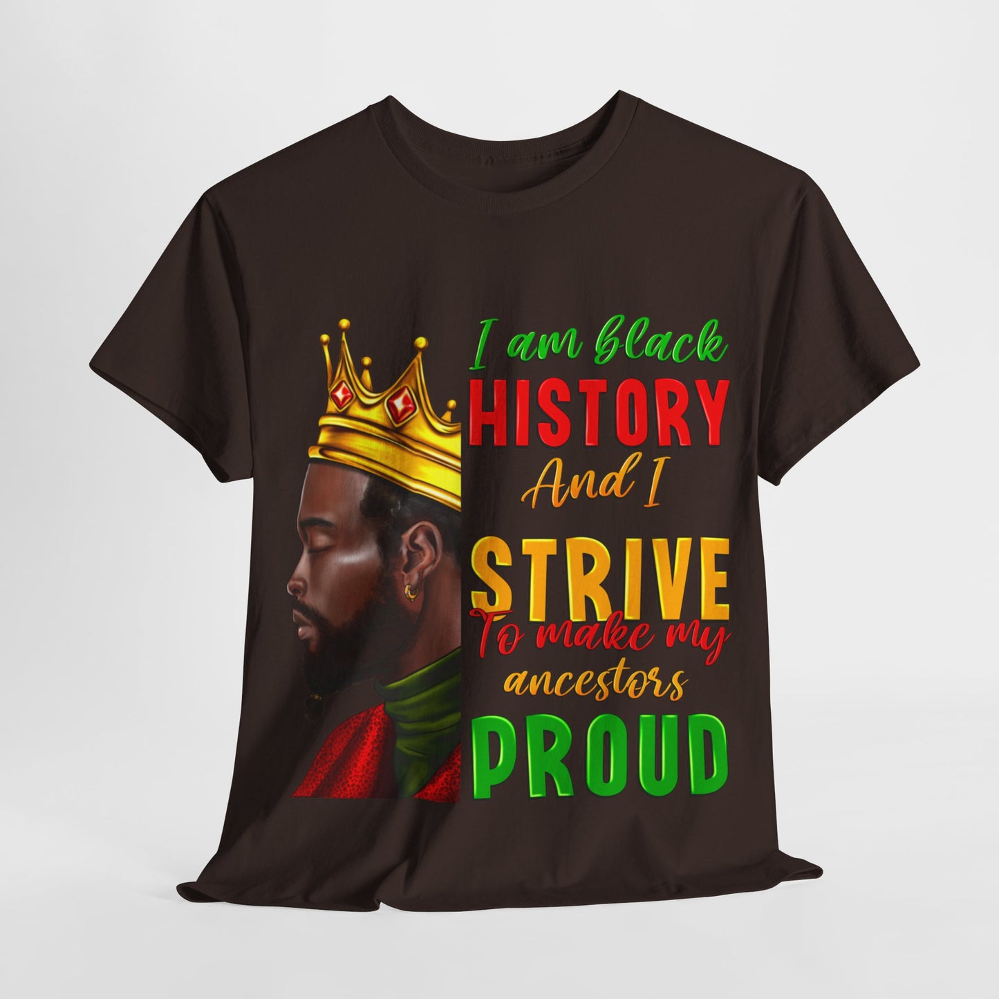 I Am Black History Male Unisex Heavy Cotton Tee