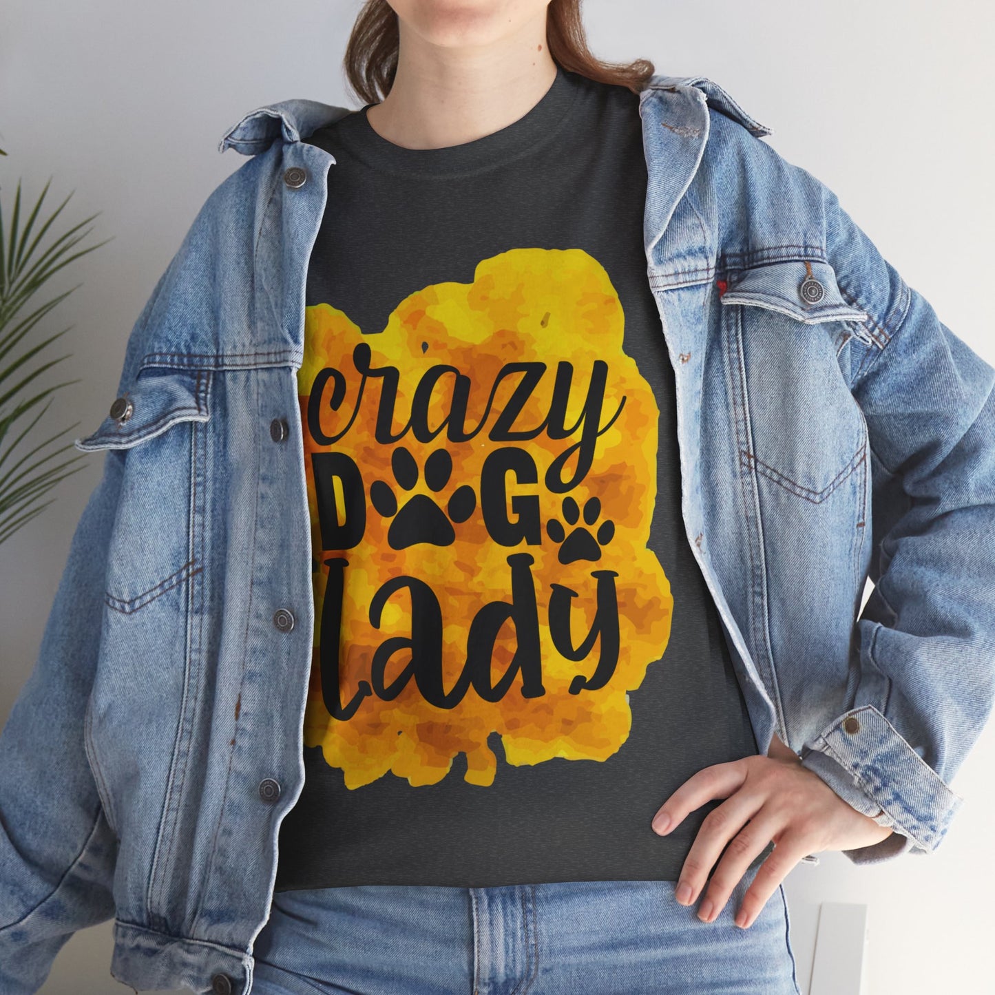 Crazy Dog Lady Unisex Heavy Cotton Tee