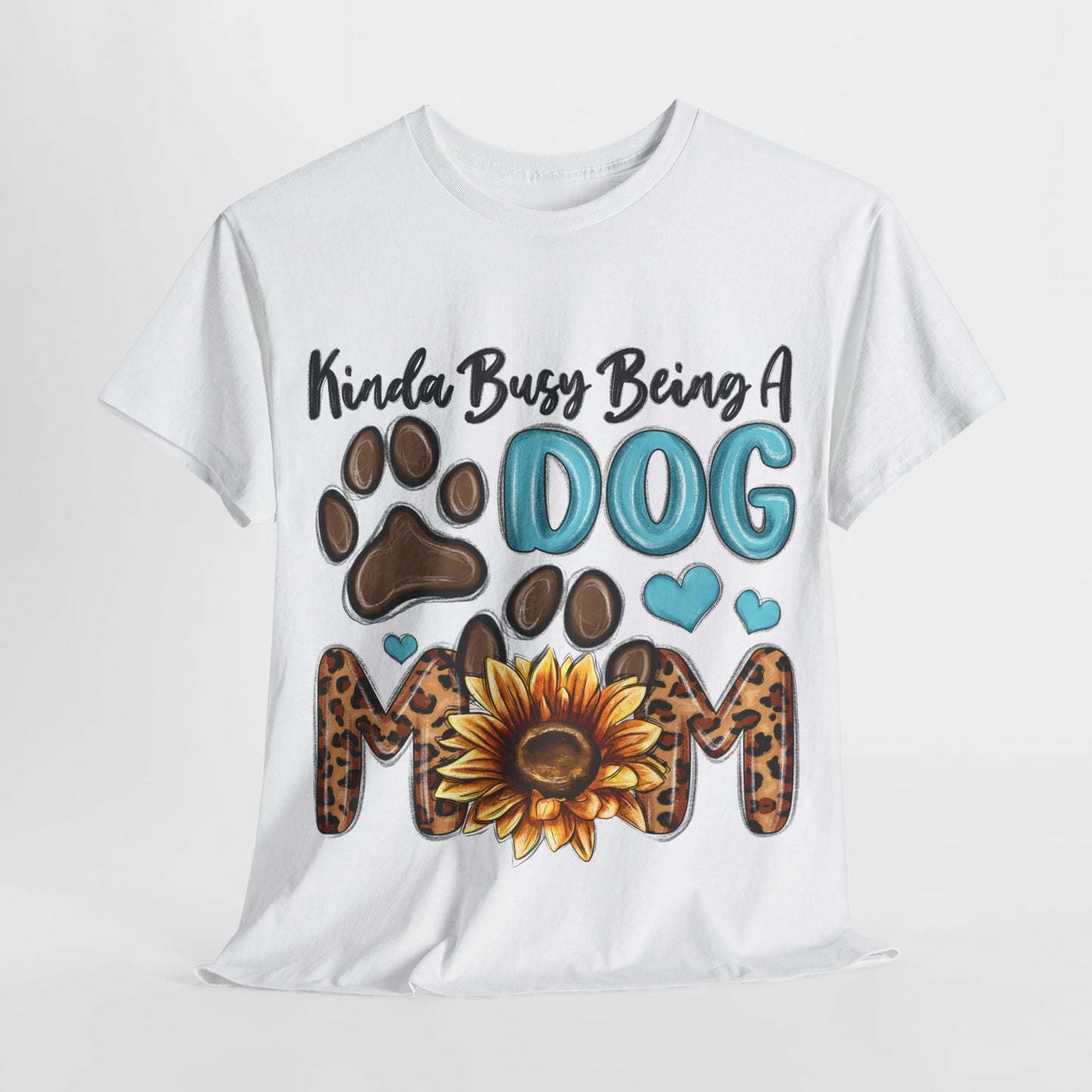 Busy Being A Dog Mom Unisex Heavy Cotton Tee