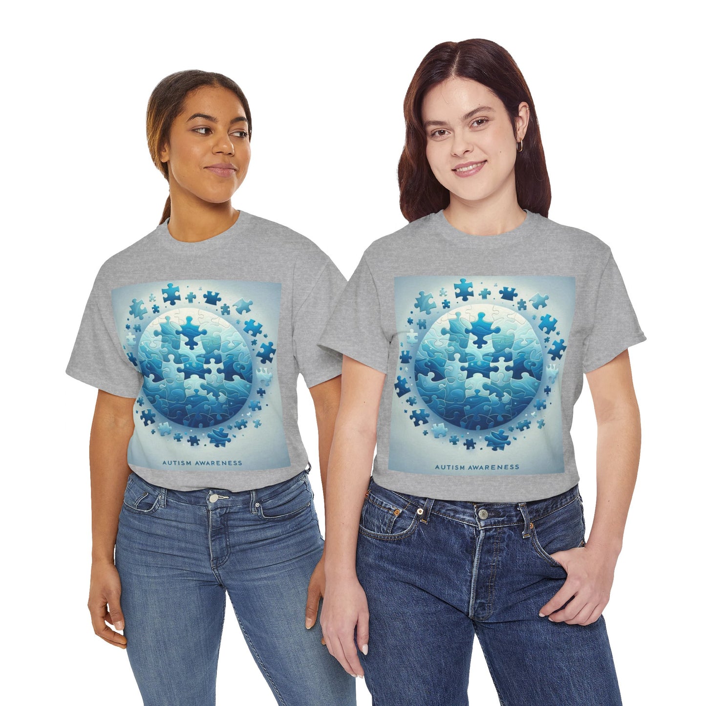 Autism Globe Unisex Heavy Cotton Tee