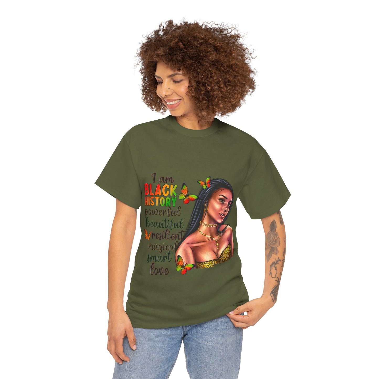 I Am Black History Unisex Heavy Cotton Tee