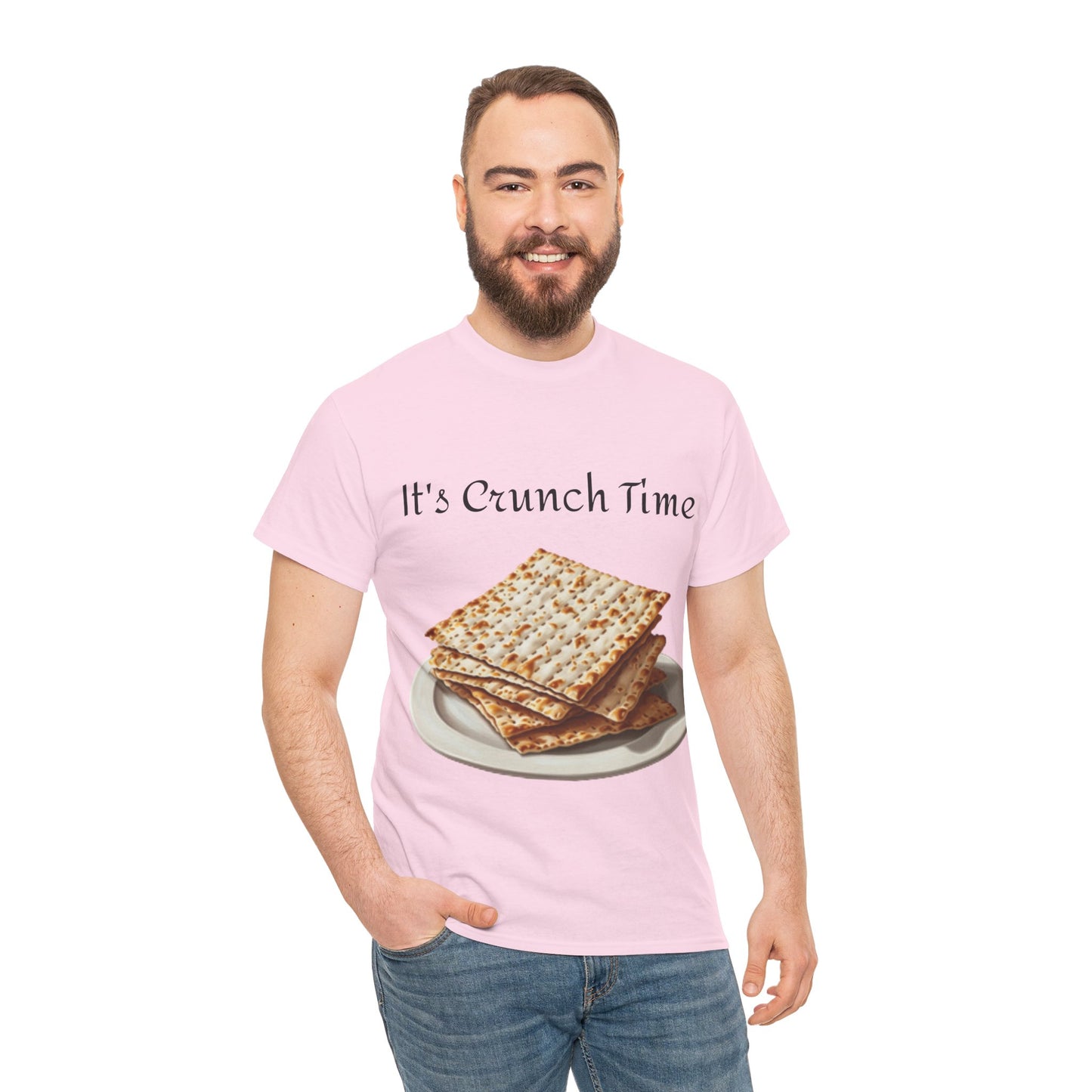 It's Crunch Time Matza Unisex Heavy Cotton Tee