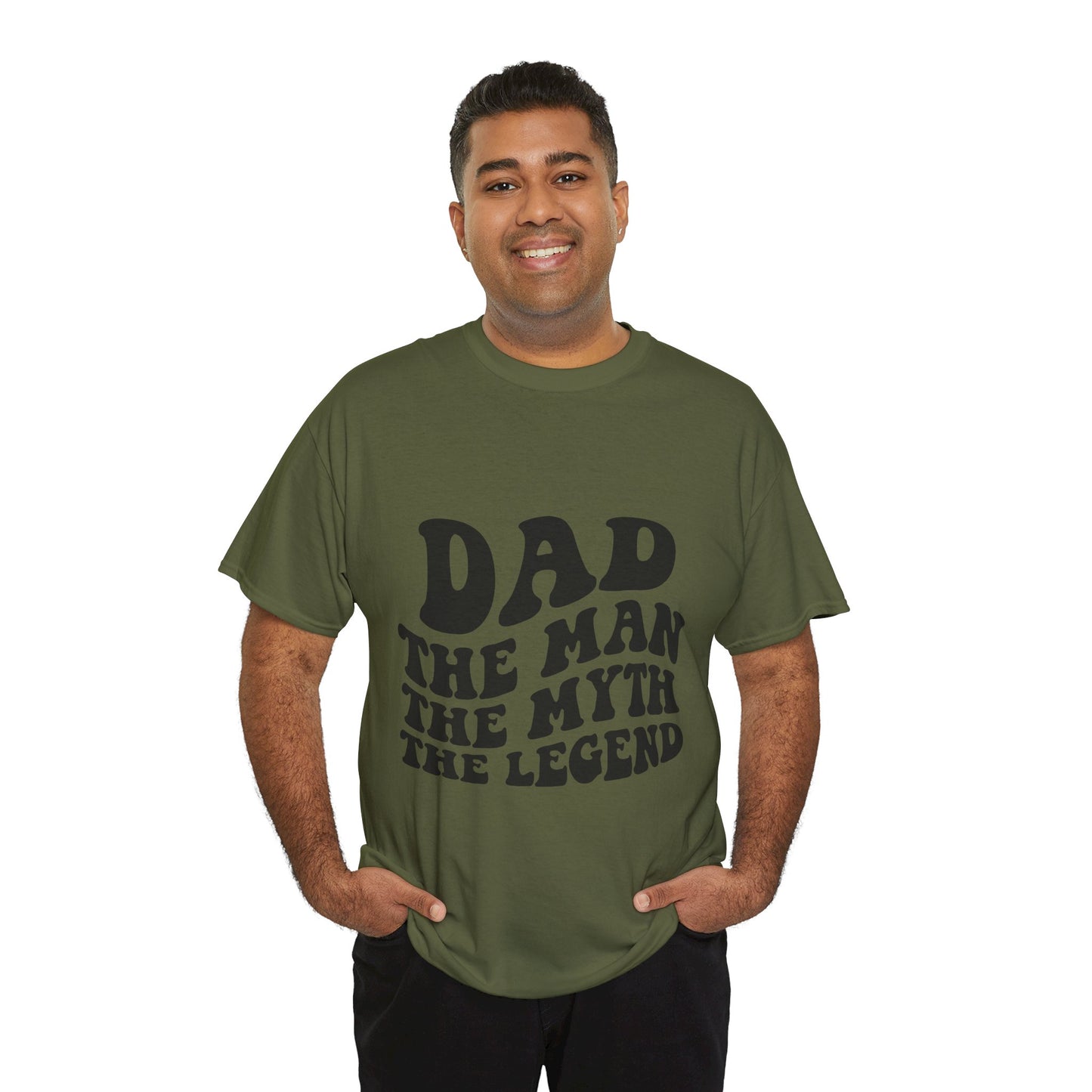 Dad Man Myth Legend Unisex Heavy Cotton Tee