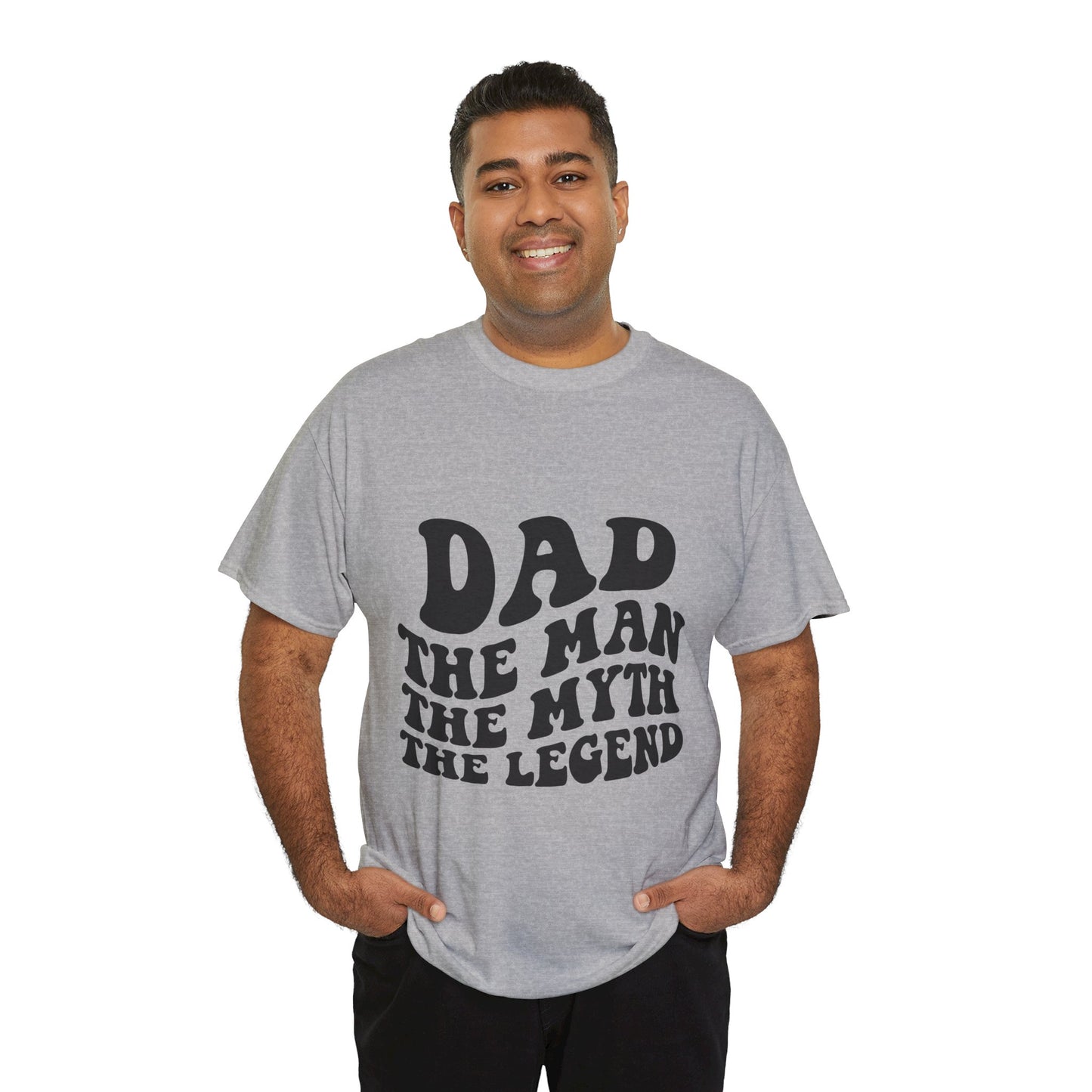 Dad Man Myth Legend Unisex Heavy Cotton Tee