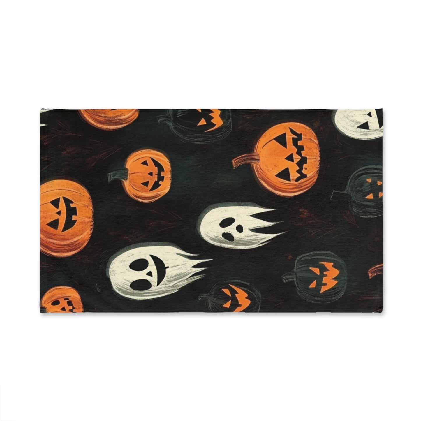 Halloween Ghost and Pumpkin Hand Towel