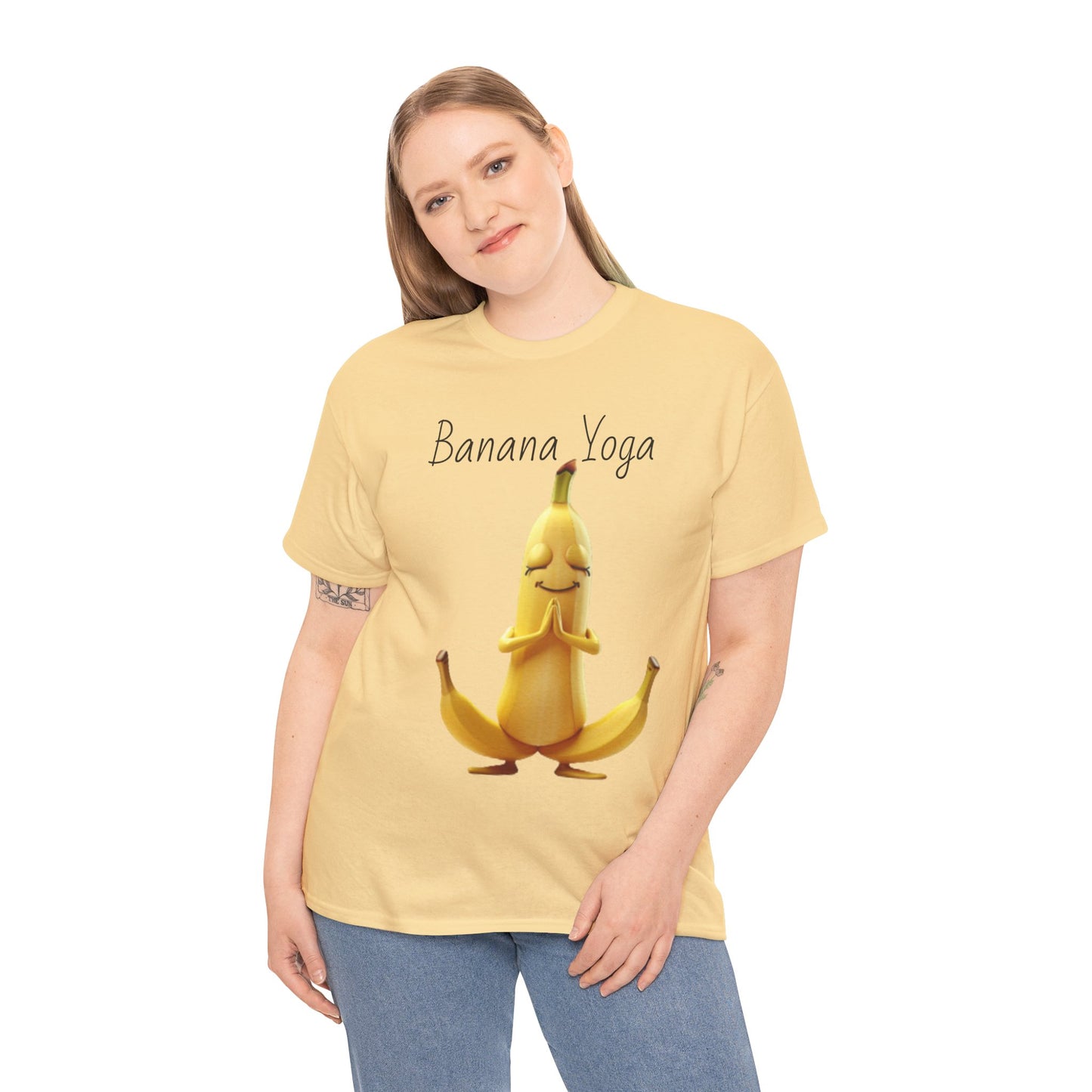 Banana Yoga Unisex Heavy Cotton Tee