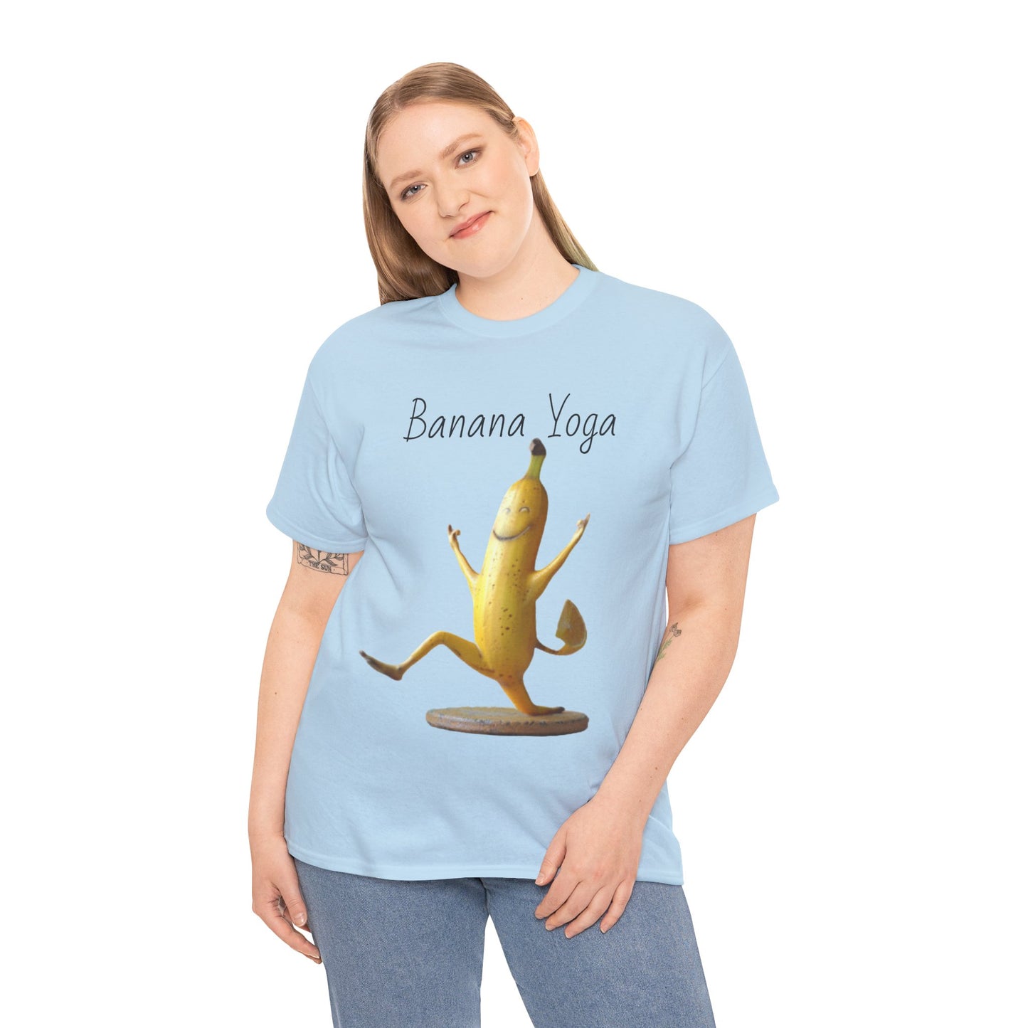 Banana Yoga2 Unisex Heavy Cotton Tee