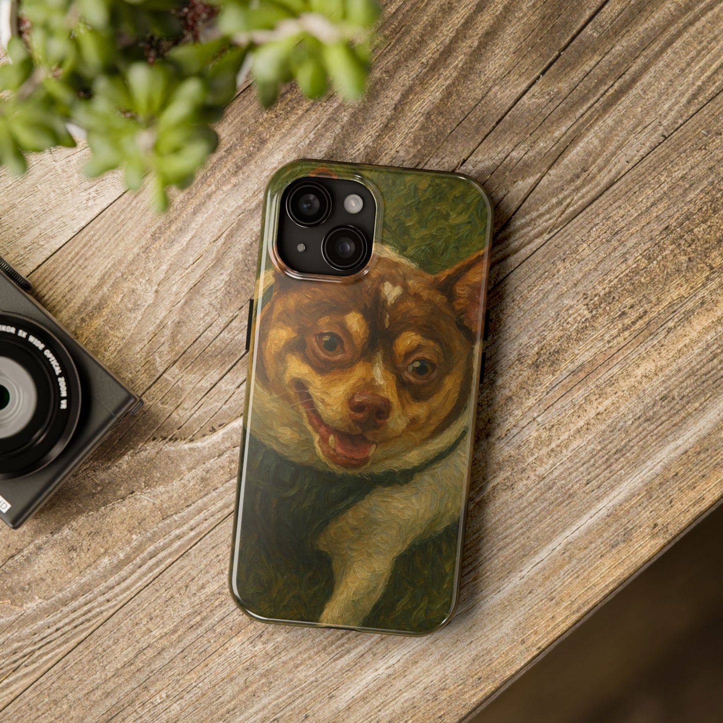 Custom Portrait Oil Painting Tough Phone Case - Durable & Stylish Design