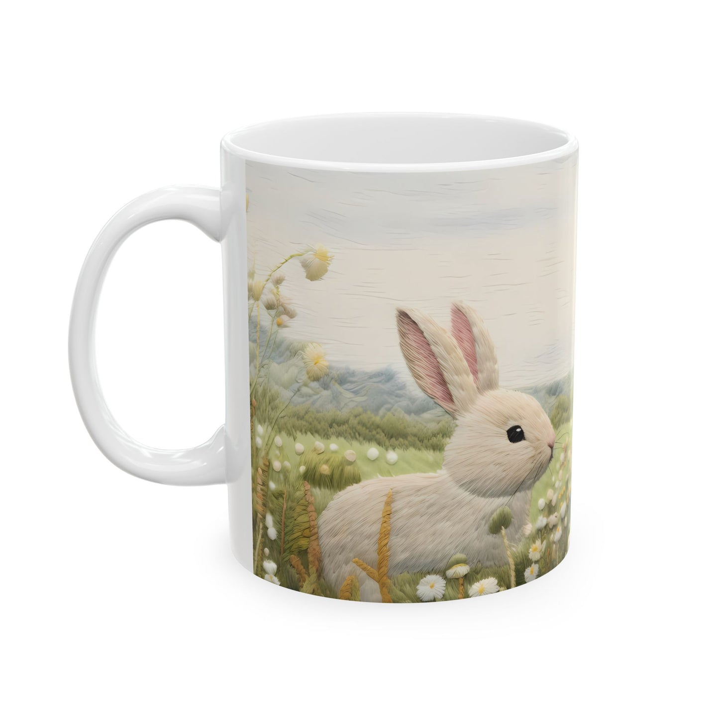 Spring Bunnies Ceramic Mug, (11oz, 15oz)