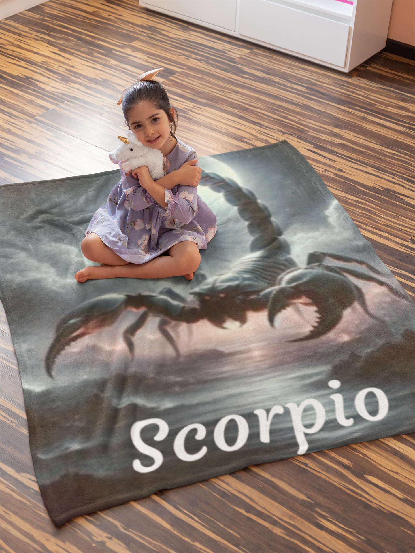 Scorpio Zodiac Sign Velveteen Plush Blanket