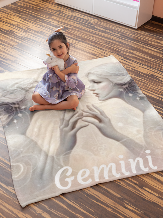 Gemini Zodiac Sign Velveteen Plush Blanket