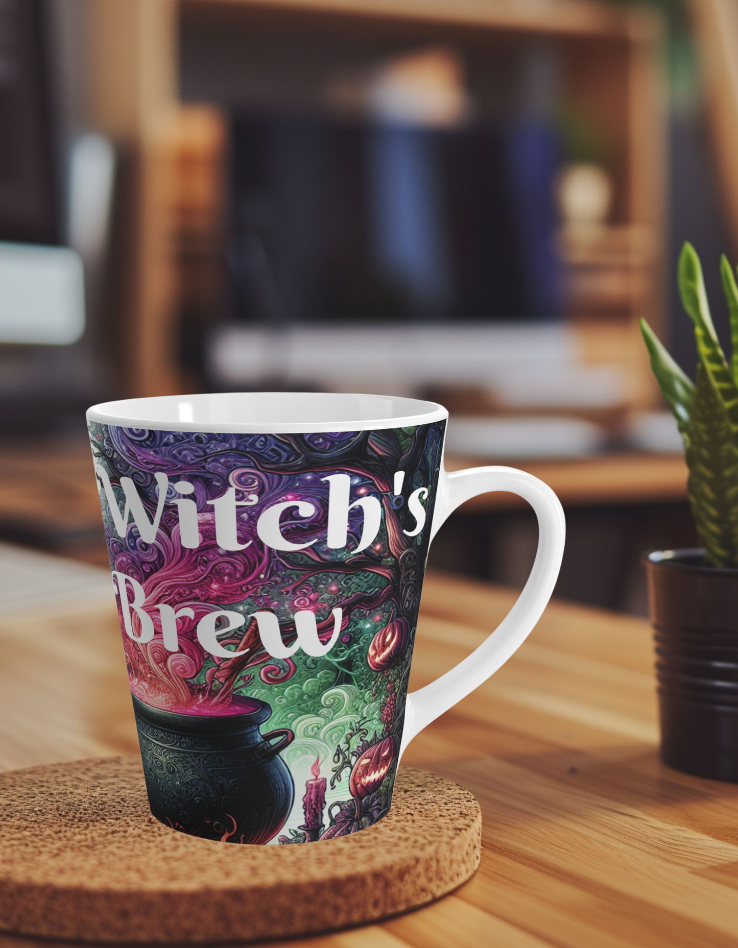 Witch's Brew Halloween Latte Mug