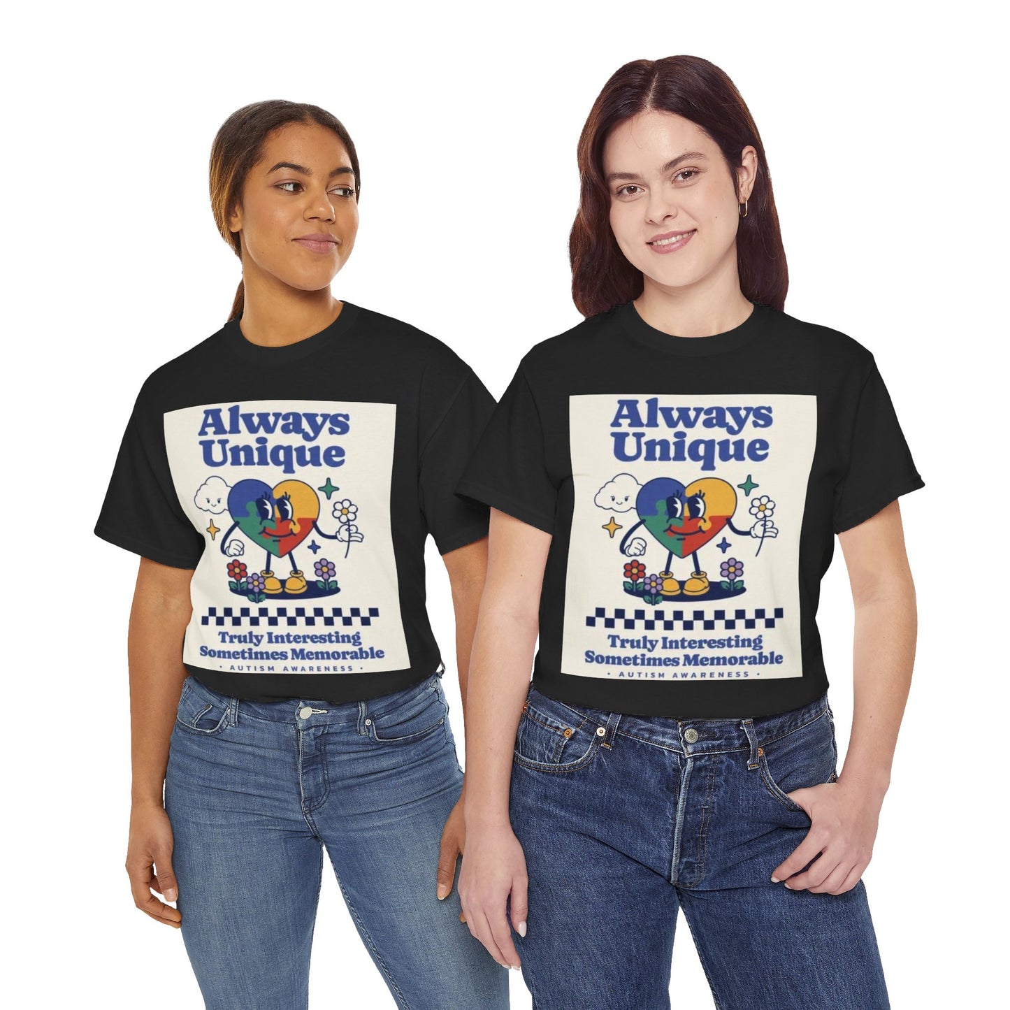 Always Unique Autism Awareness Unisex Heavy Cotton Tee