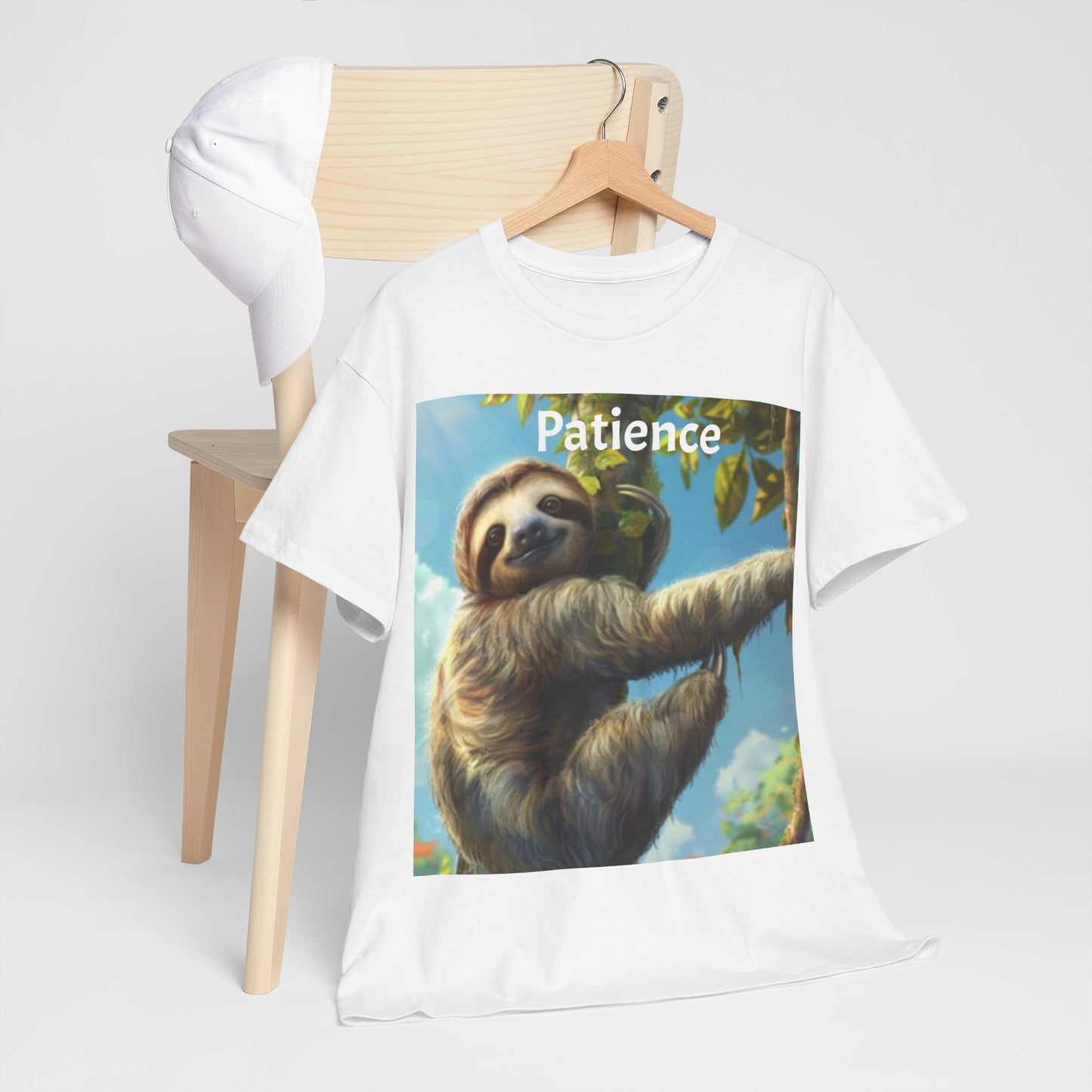 Sloth Patience Unisex Heavy Cotton Tee