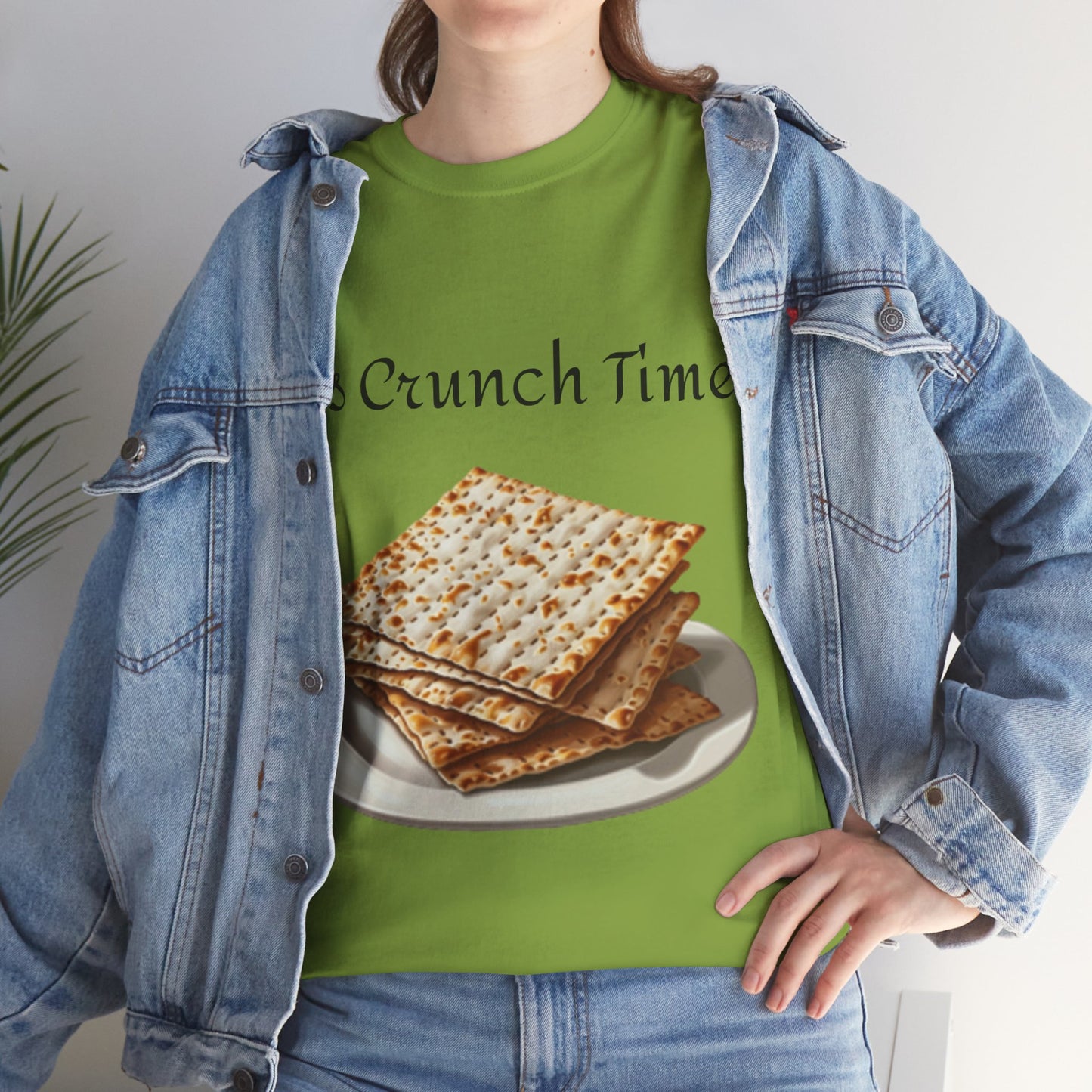 It's Crunch Time Matza Unisex Heavy Cotton Tee