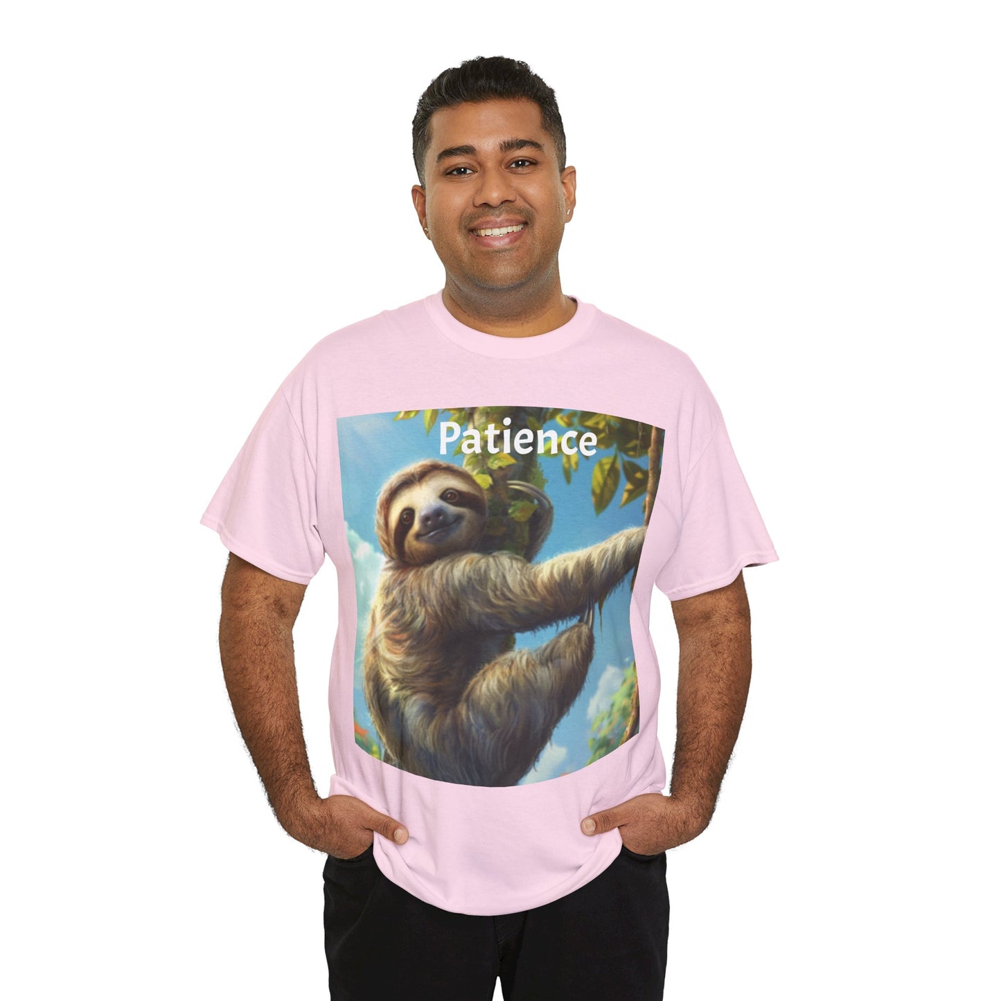 Sloth Patience Unisex Heavy Cotton Tee