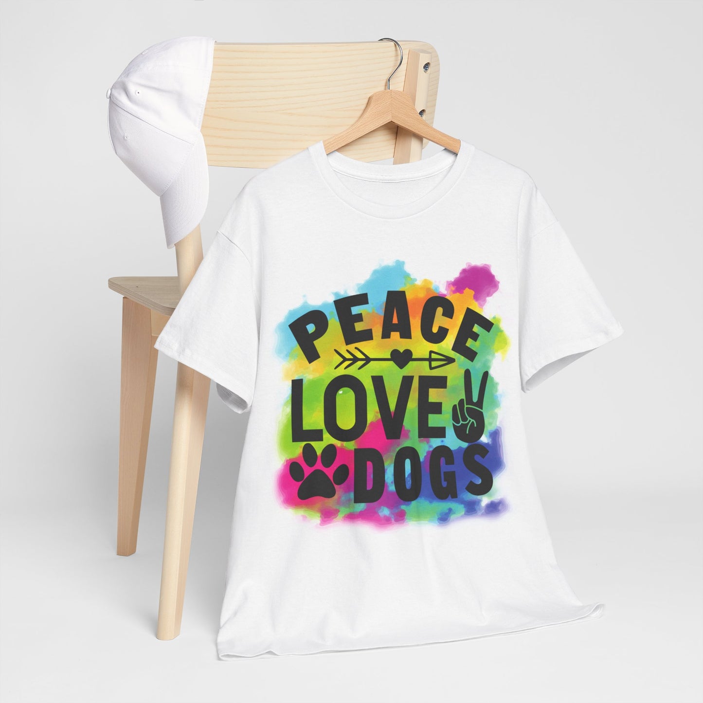 Peace Love Dogs Unisex Heavy Cotton Tee