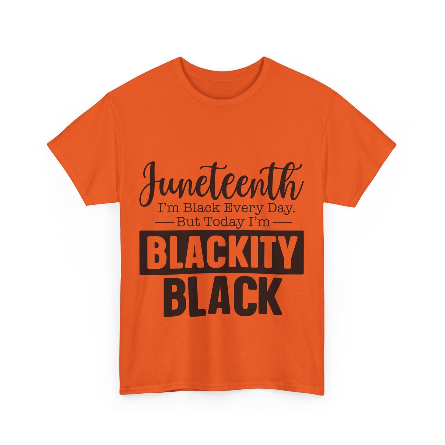 Juneteenth Black Everyday Unisex Heavy Cotton Tee