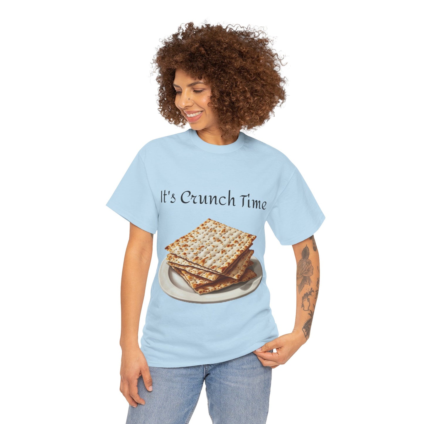 It's Crunch Time Matza Unisex Heavy Cotton Tee