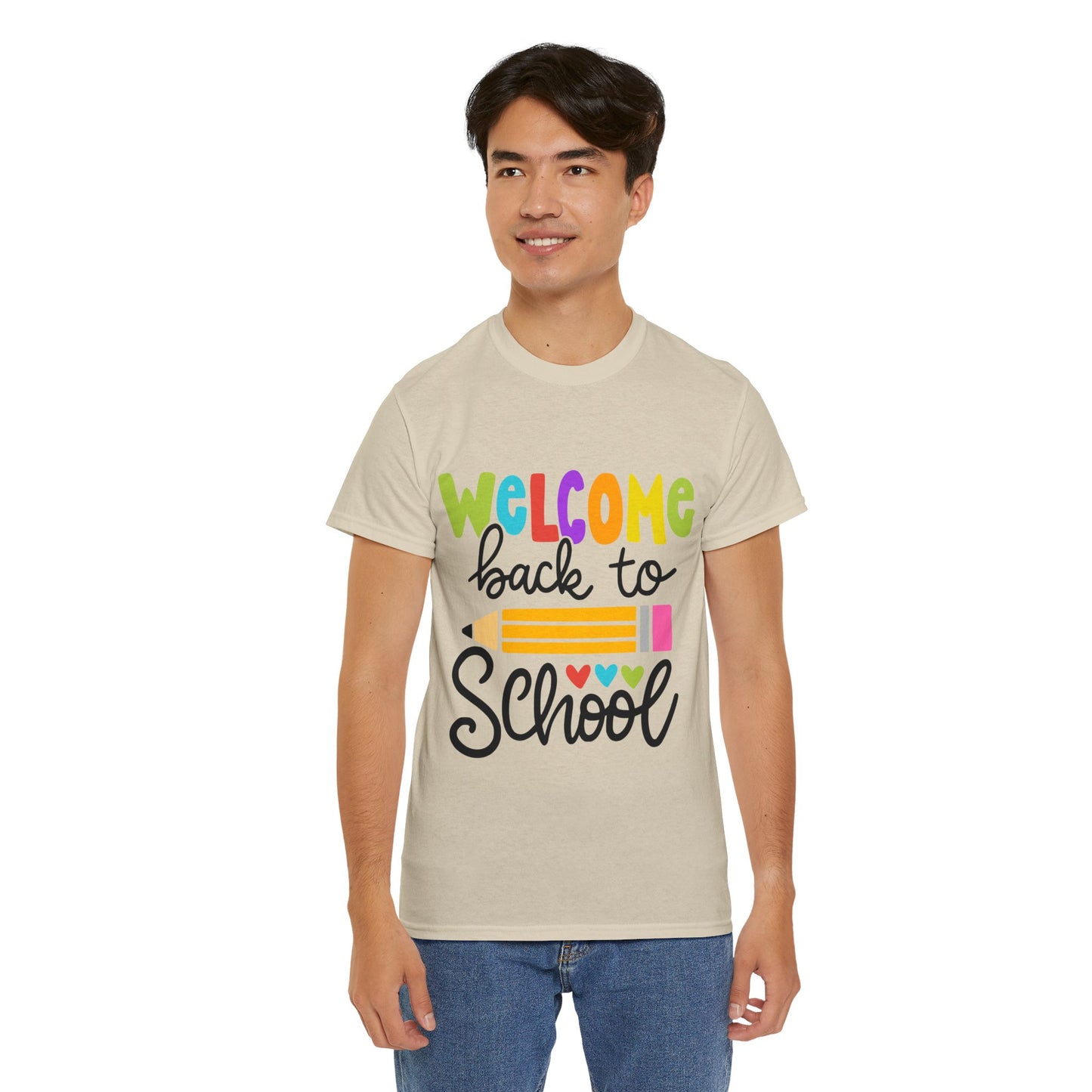 Welcome Back To School Unisex Heavy Cotton Tee