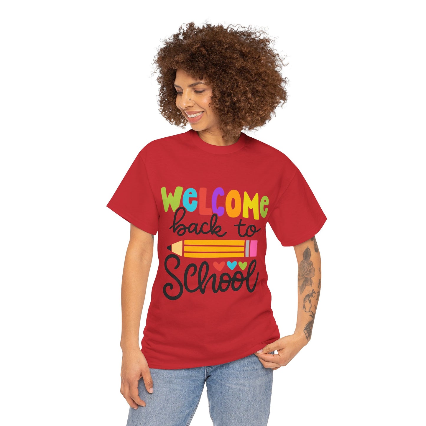 Welcome Back To School Unisex Heavy Cotton Tee